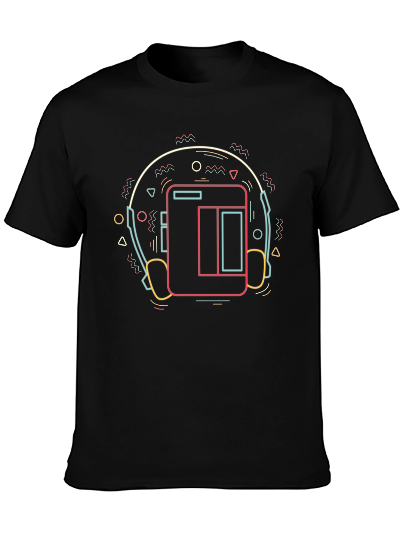 Retro Headphones Graphic T-Shirt