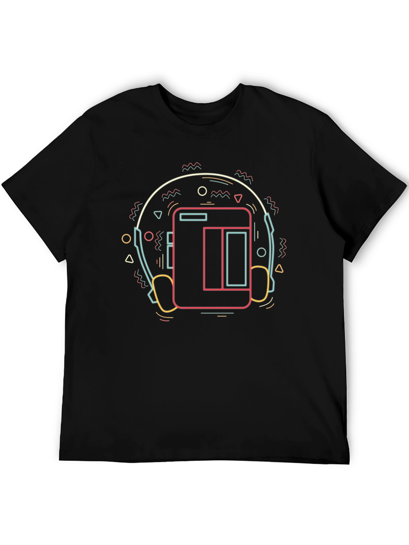 Retro Headphones Graphic T-Shirt