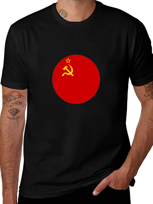 USSR Flag Graphic Tee - Retro Style