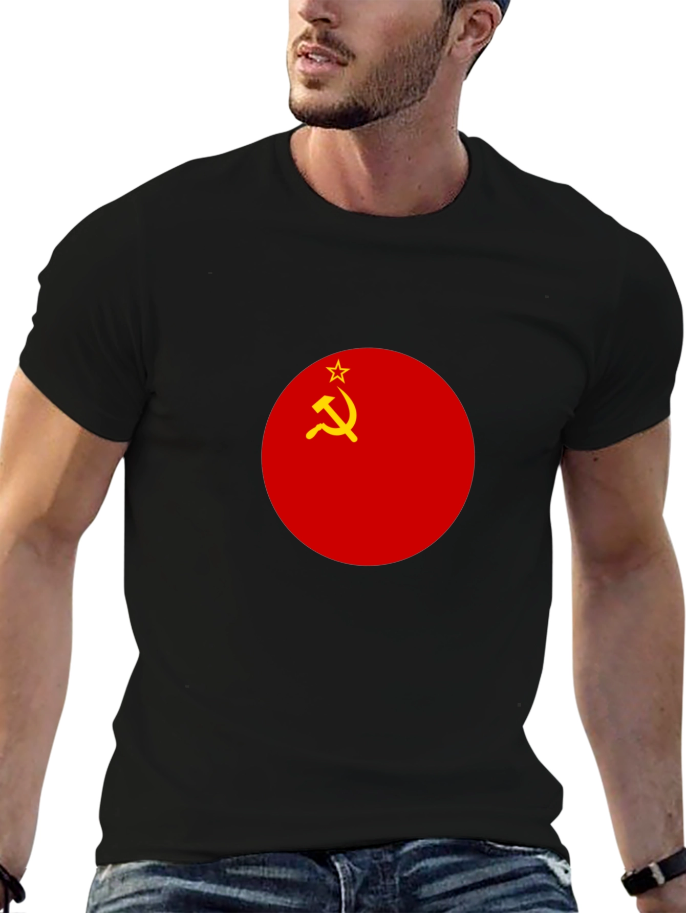 USSR Flag Graphic Tee - Retro Style