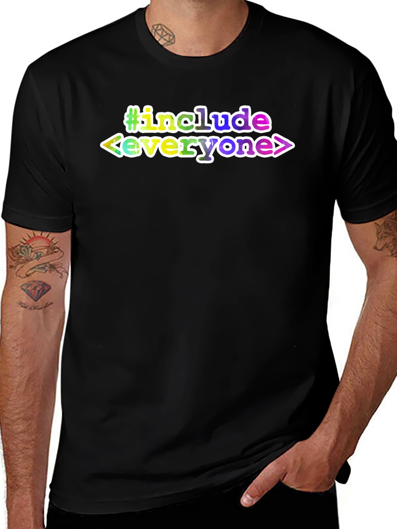 #include Everyone T-Shirt - Black Tee