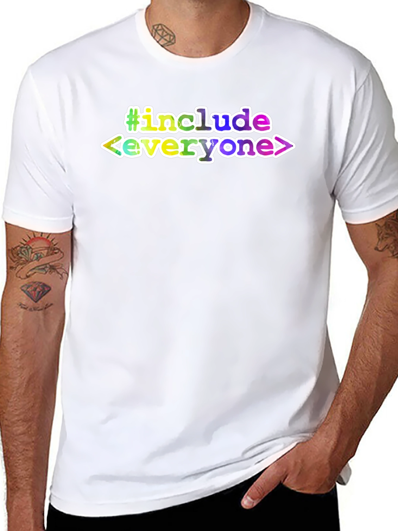 #include Everyone T-Shirt - Black Tee