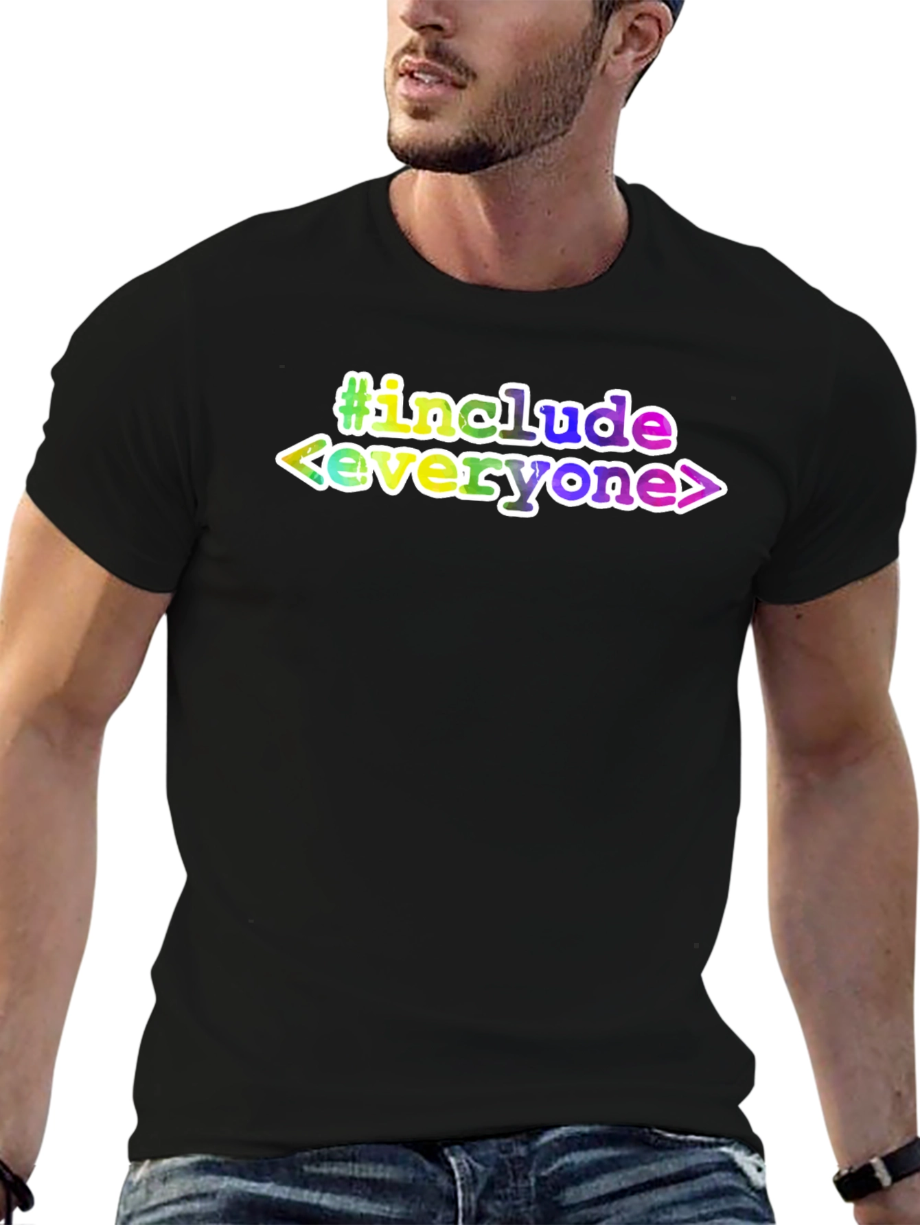 #include Everyone T-Shirt - Black Tee