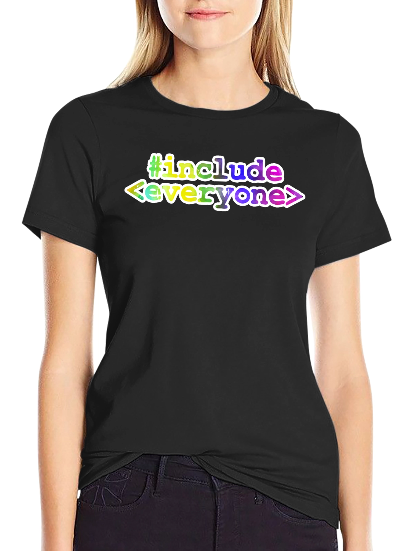 #include Everyone T-Shirt - Black Tee