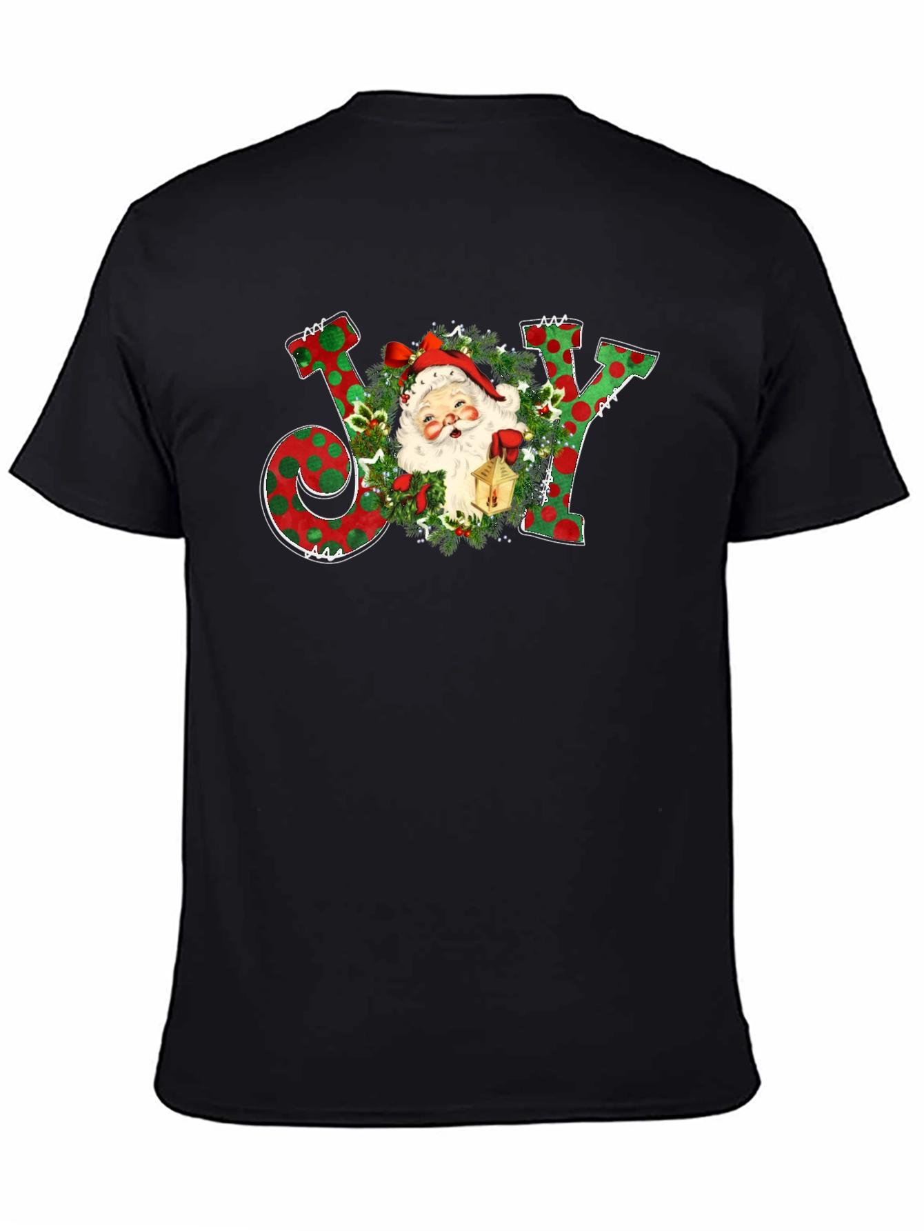 Festive Holiday Joy Santa T-Shirt
