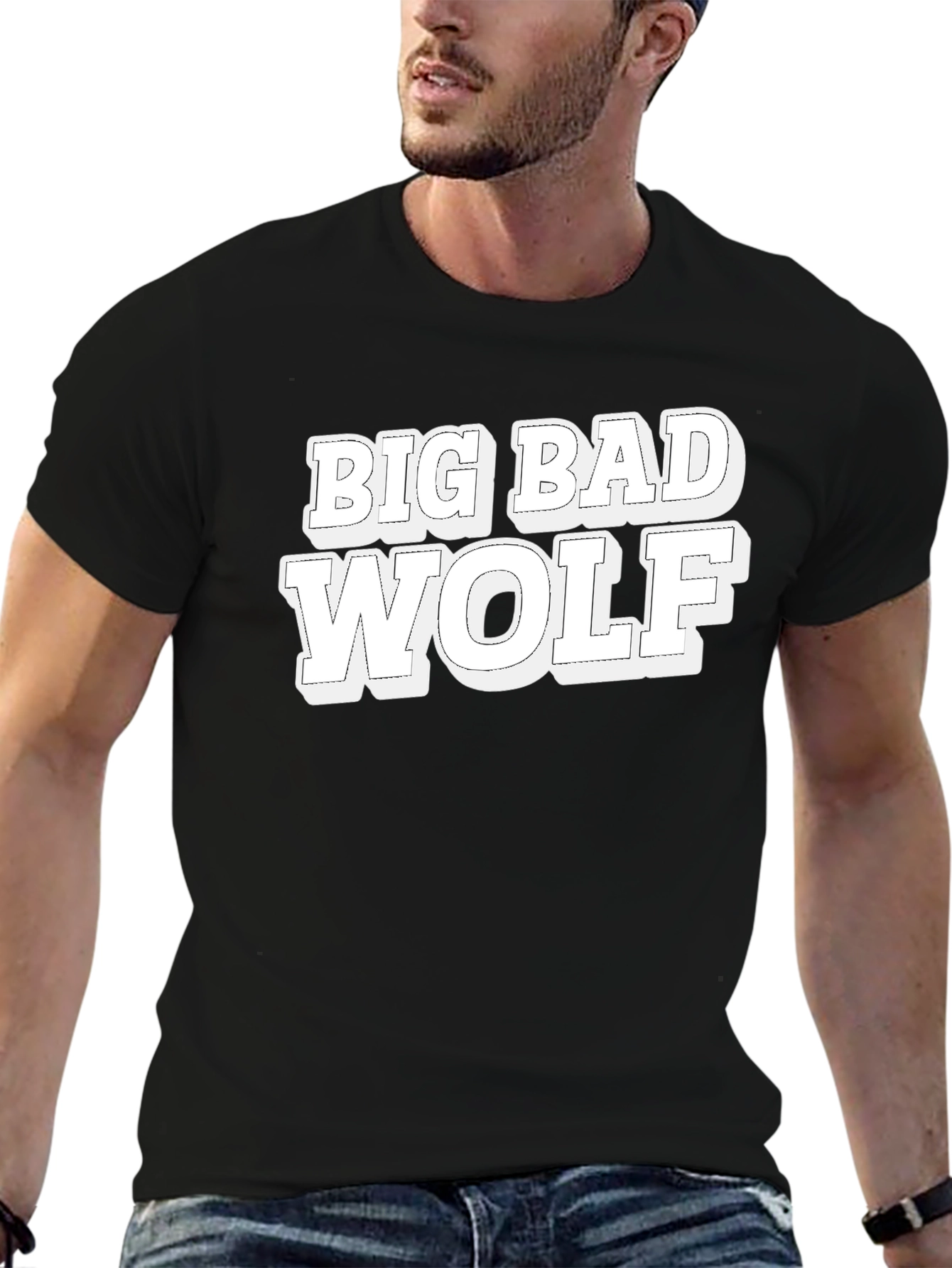 Big Bad Wolf Graphic T-Shirt - Bold Design