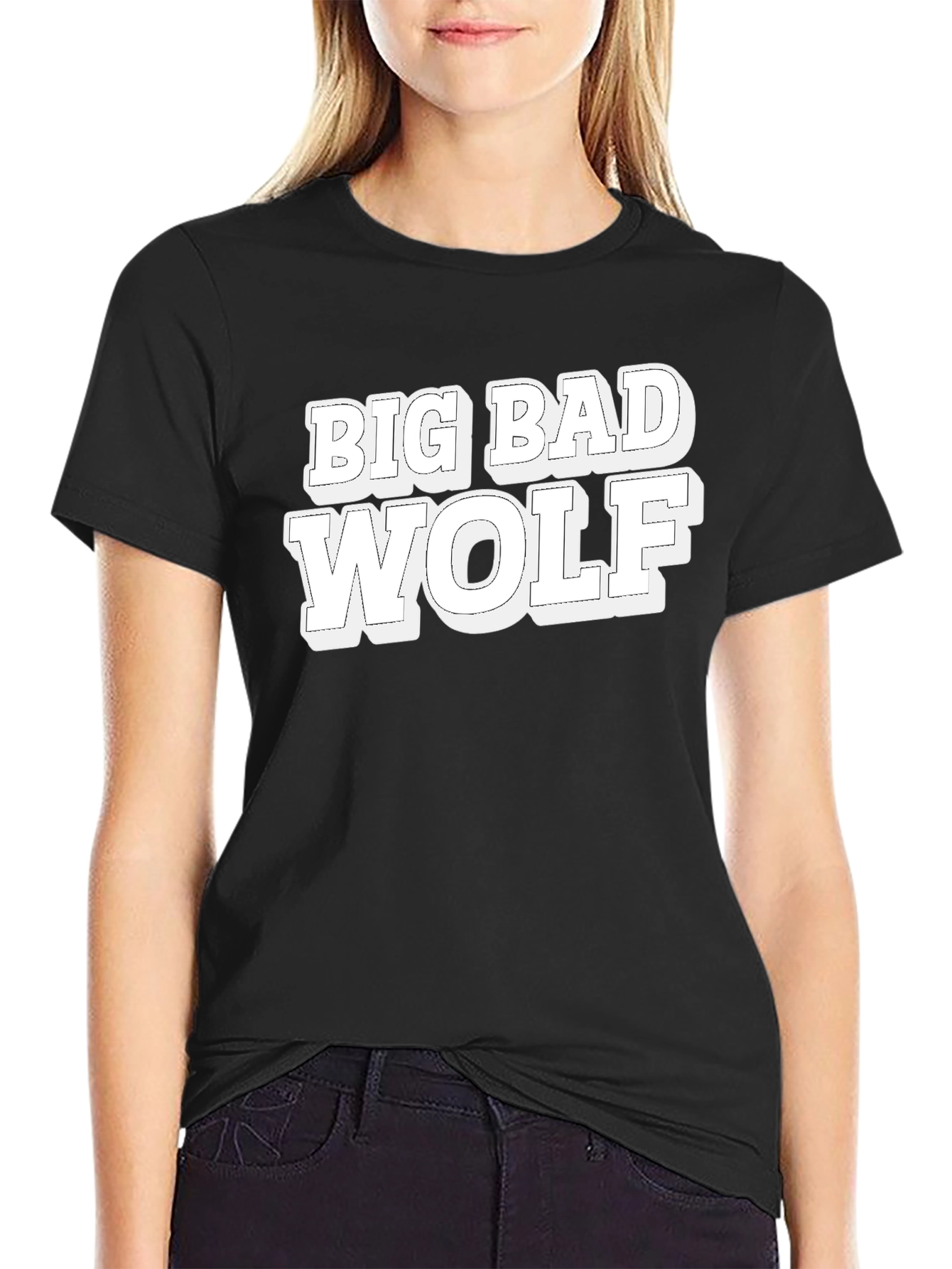 Big Bad Wolf Graphic T-Shirt - Bold Design