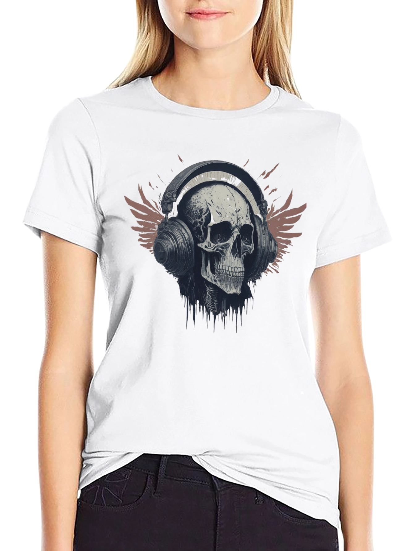 Skull & Headphones Graphic Tee