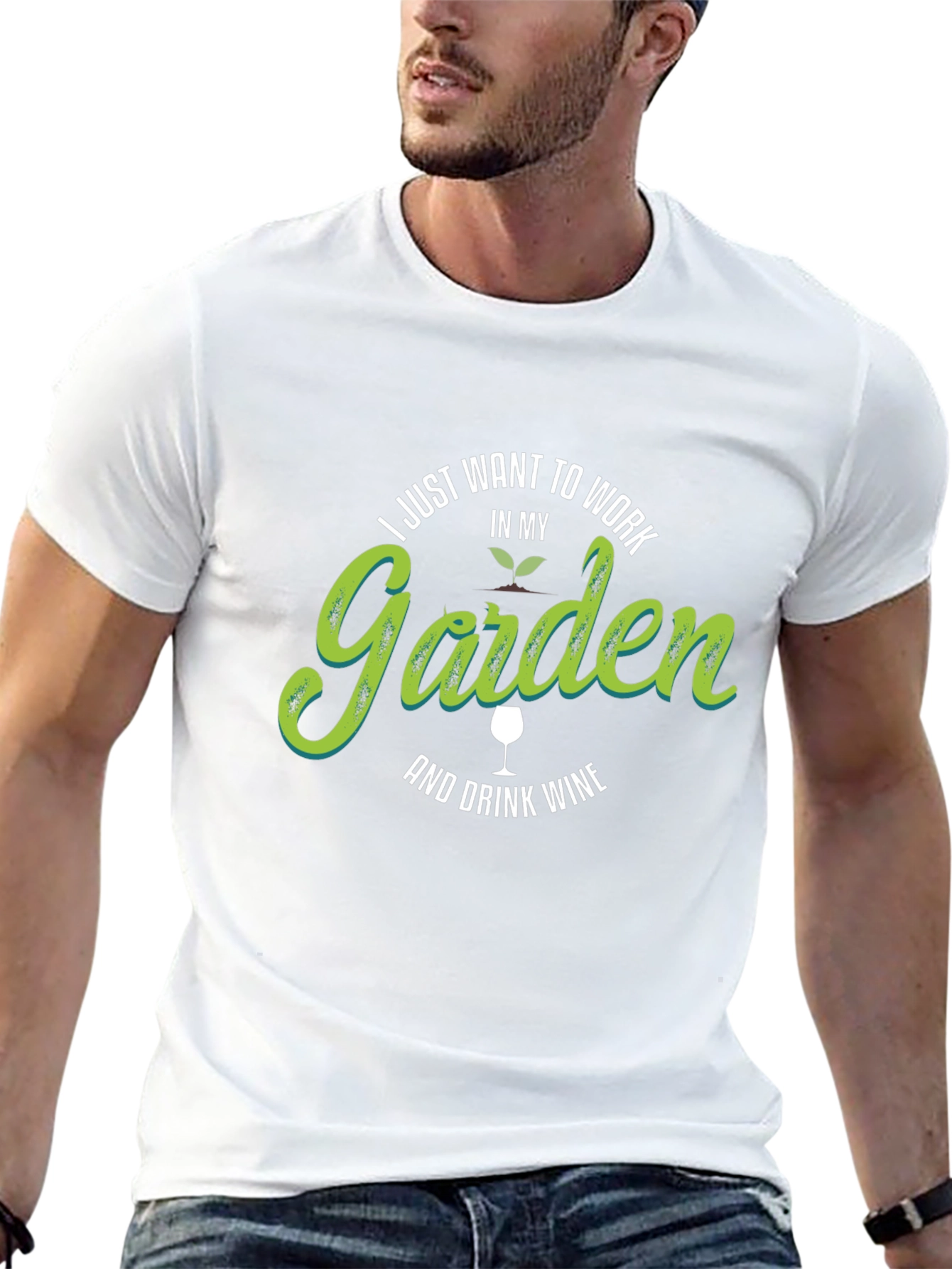 Work in My Garden & Drink Wine T-Shirt