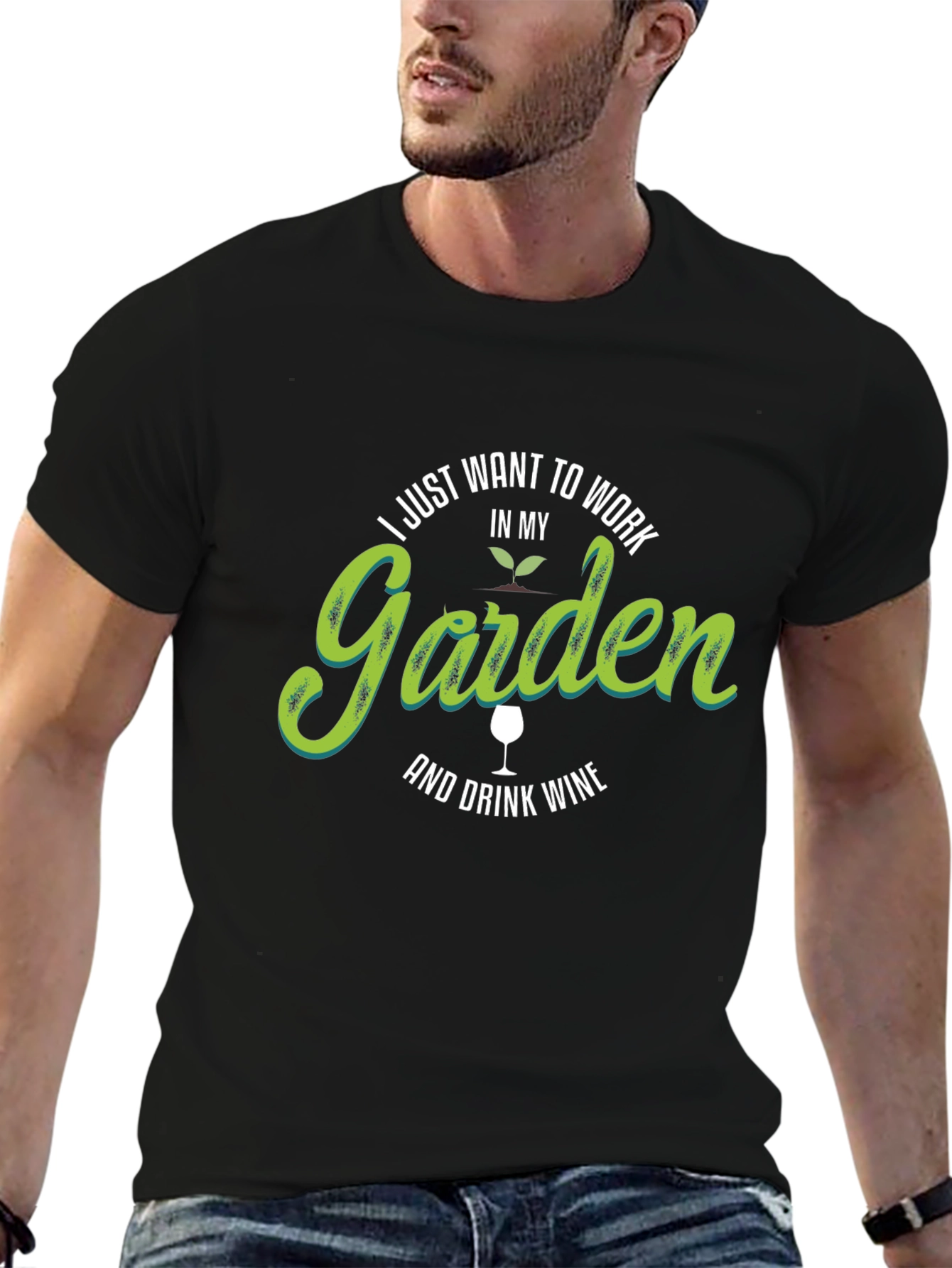 Work in My Garden & Drink Wine T-Shirt