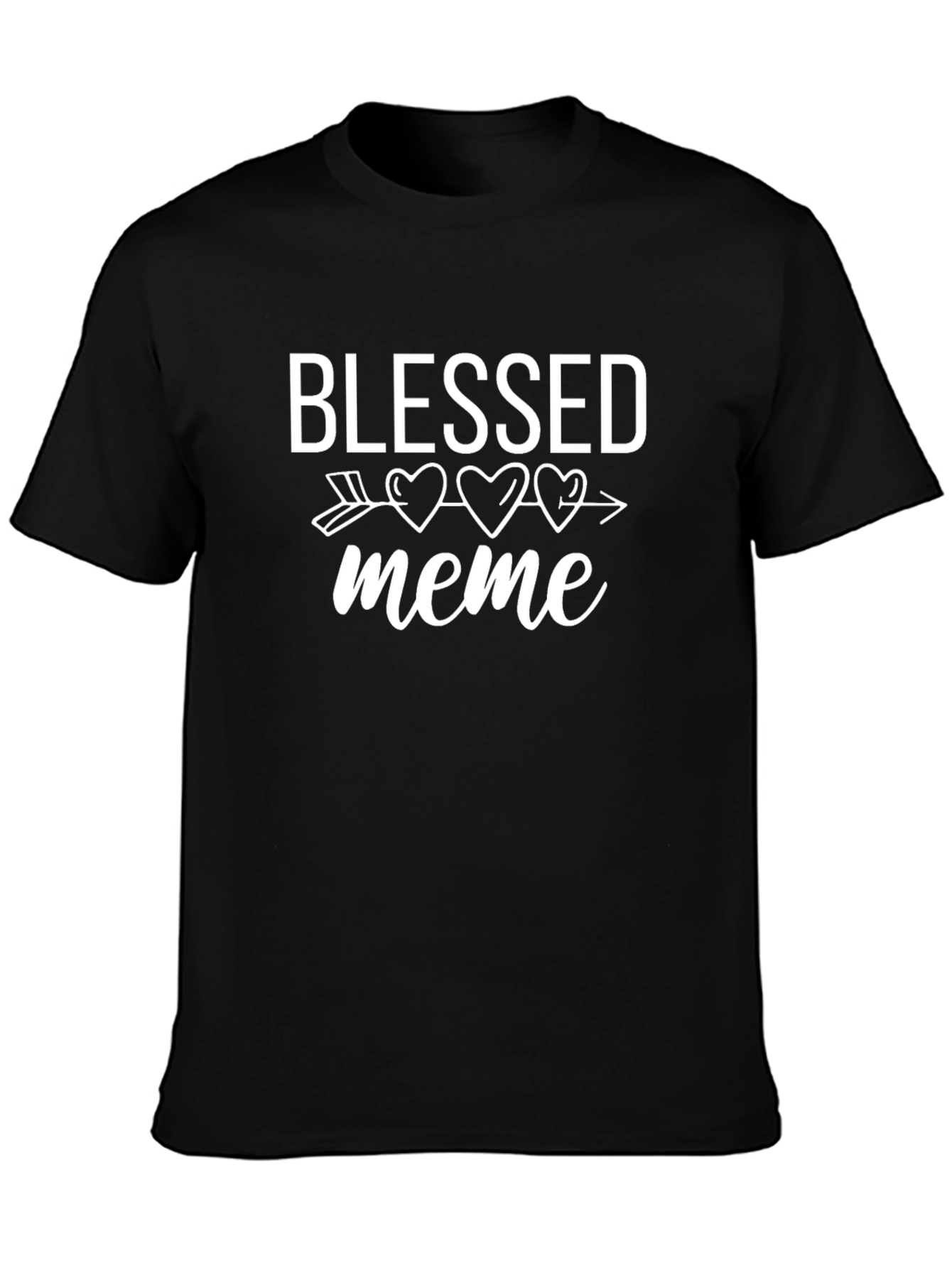 Blessed Meme Graphic Tee - Unisex Black T-Shirt