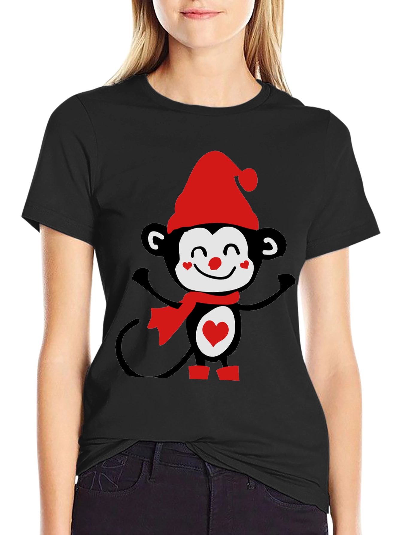 Festive Monkey Graphic Tee