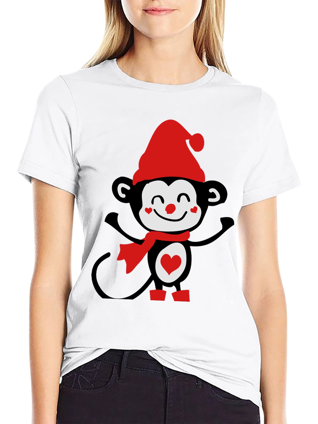 Festive Monkey Graphic Tee