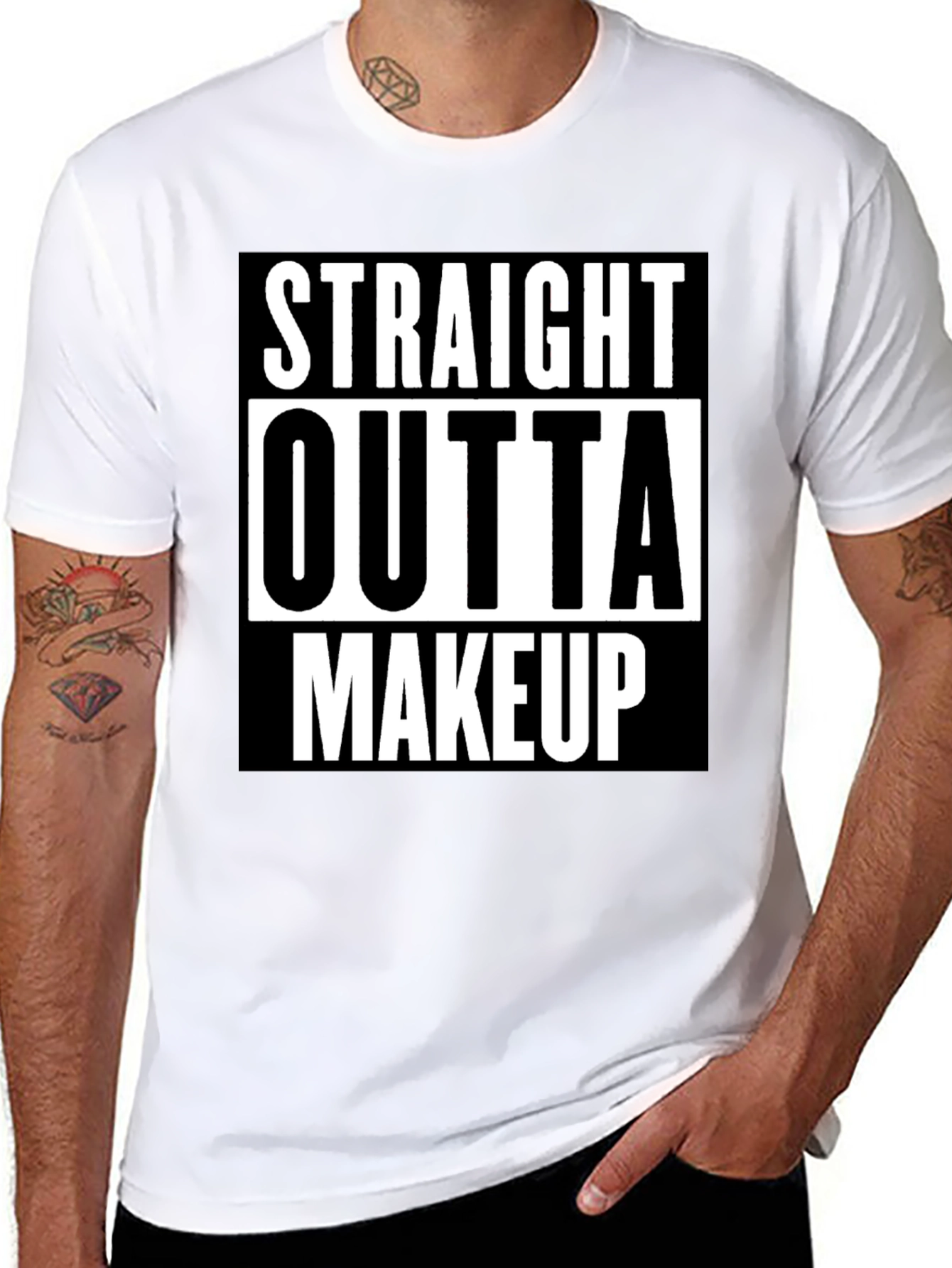 Straight Outta Makeup T-Shirt - Bold Graphic Tee