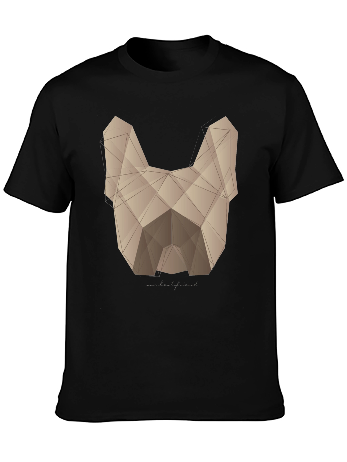 Geometric Dog Graphic T-Shirt - Modern Canine Art