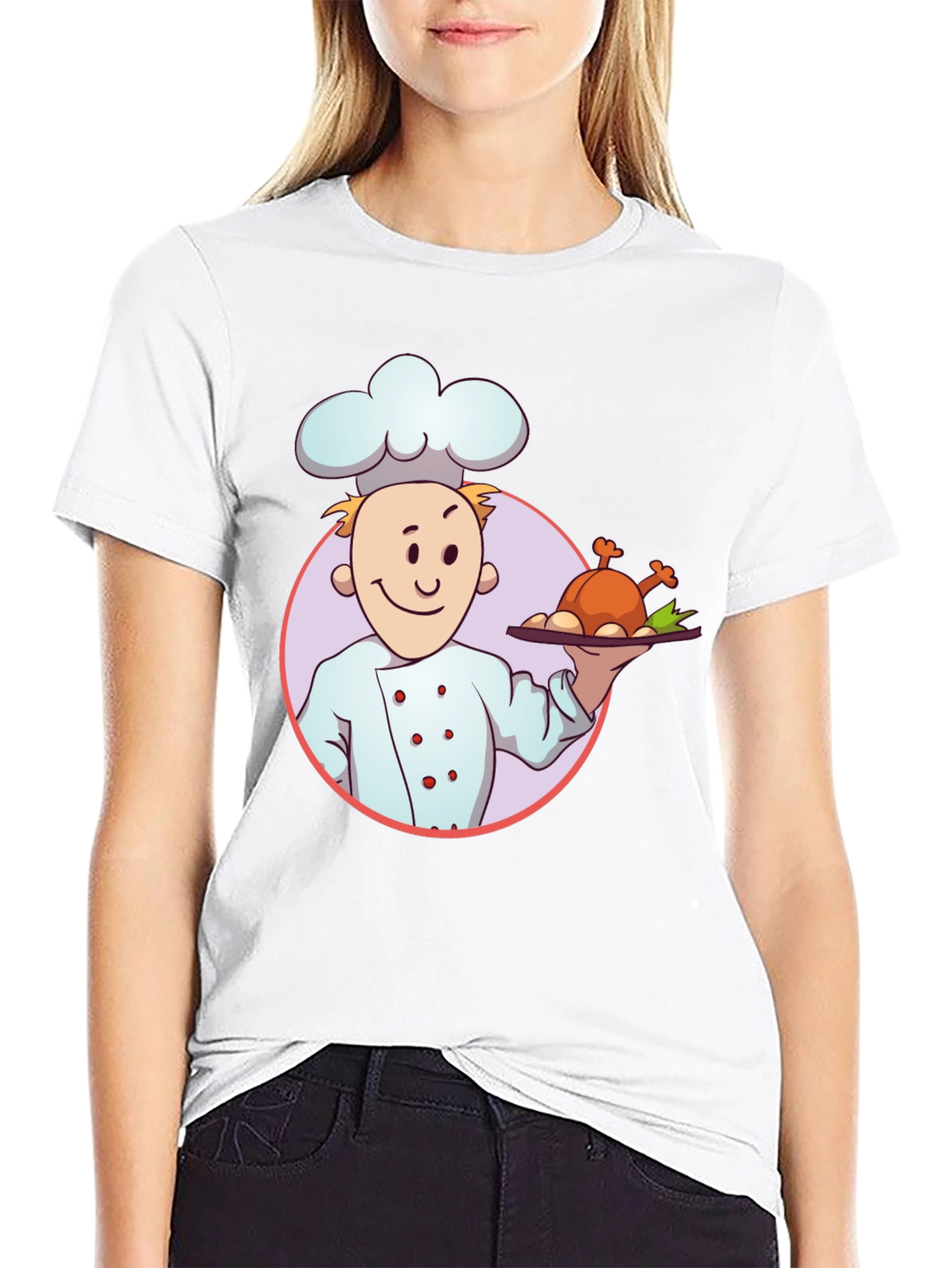 Chef Cartoon Graphic T-Shirt
