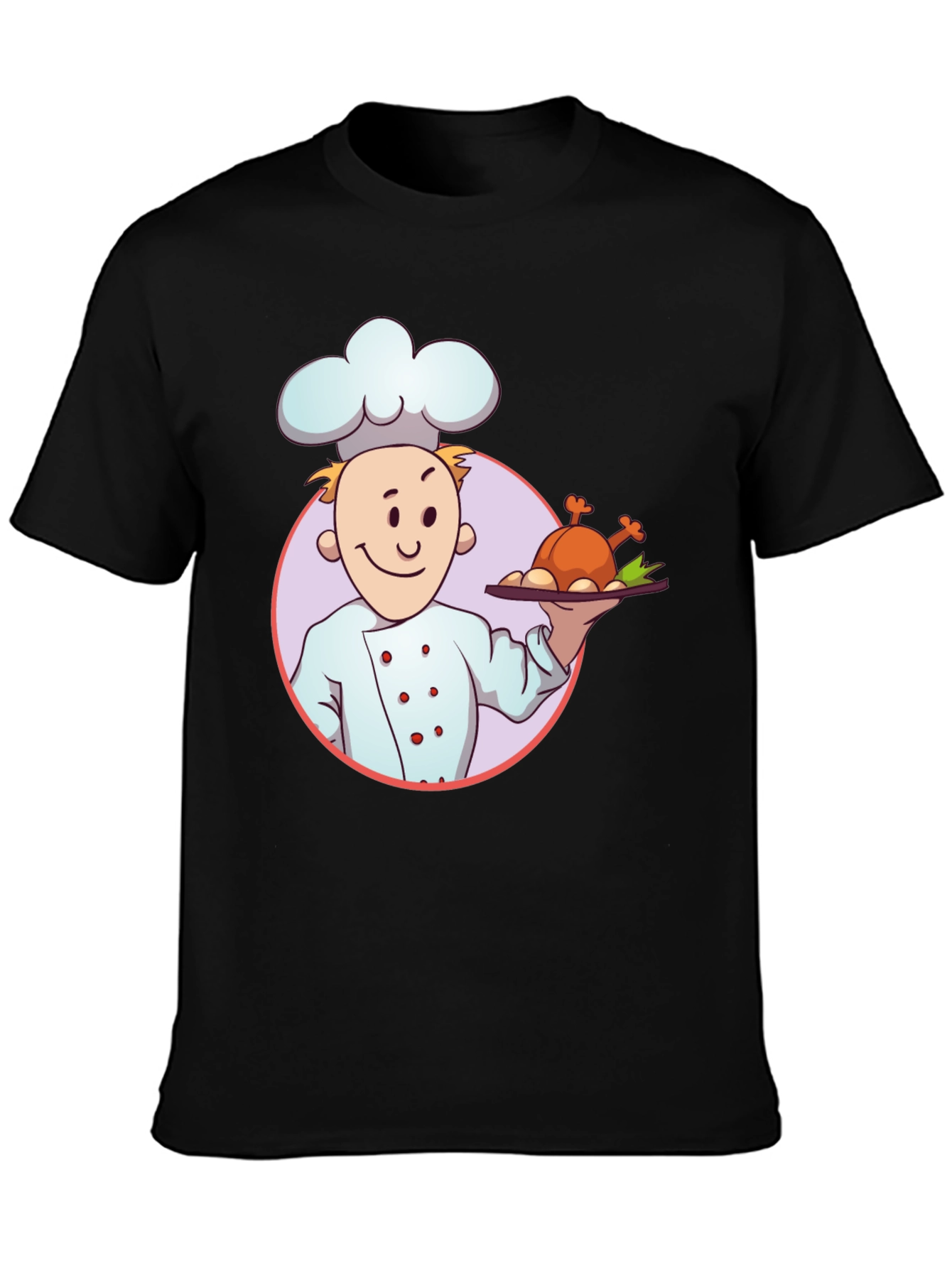 Chef Cartoon Graphic T-Shirt