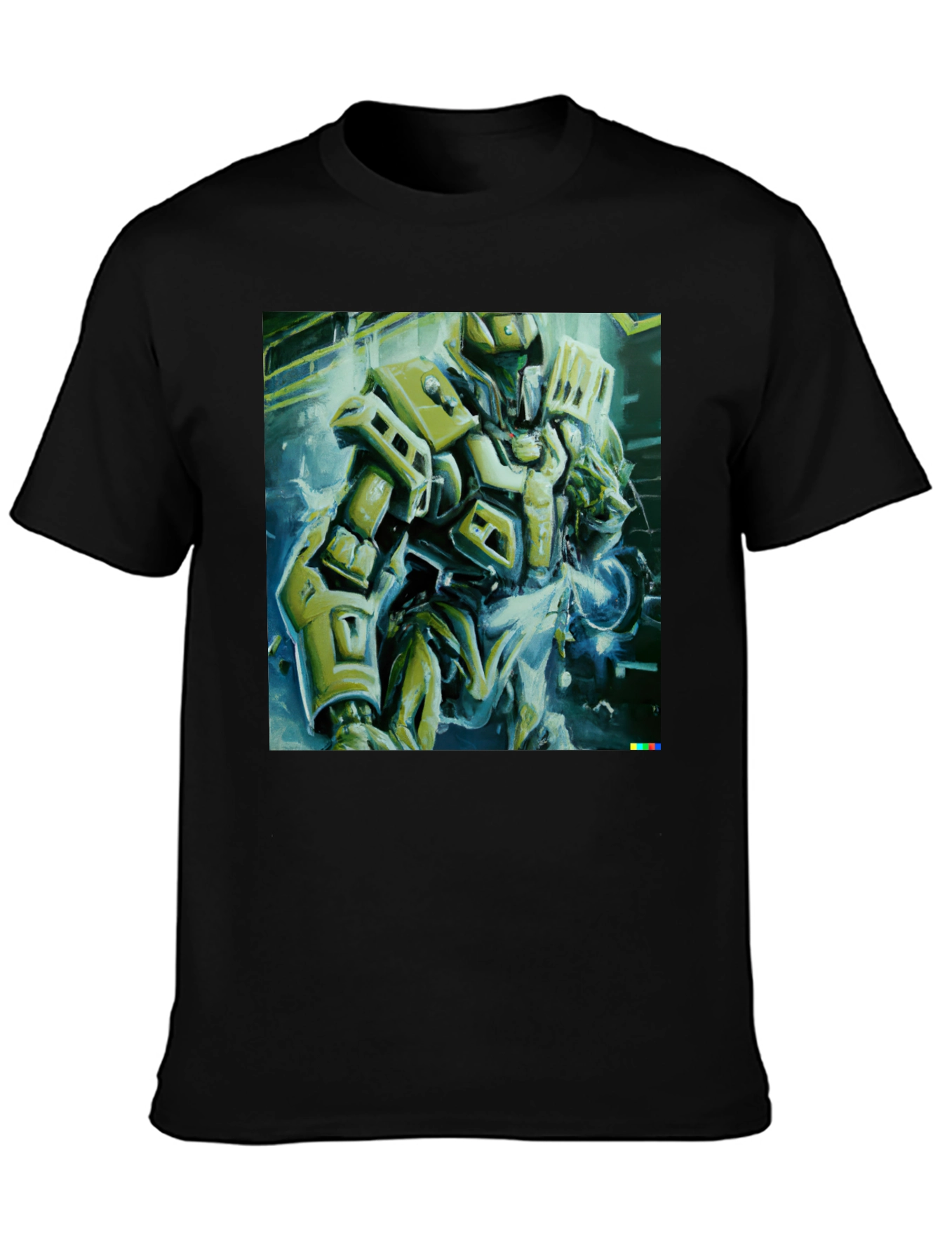 Sci-Fi Robot Graphic T-Shirt - Modern Streetwear Tee