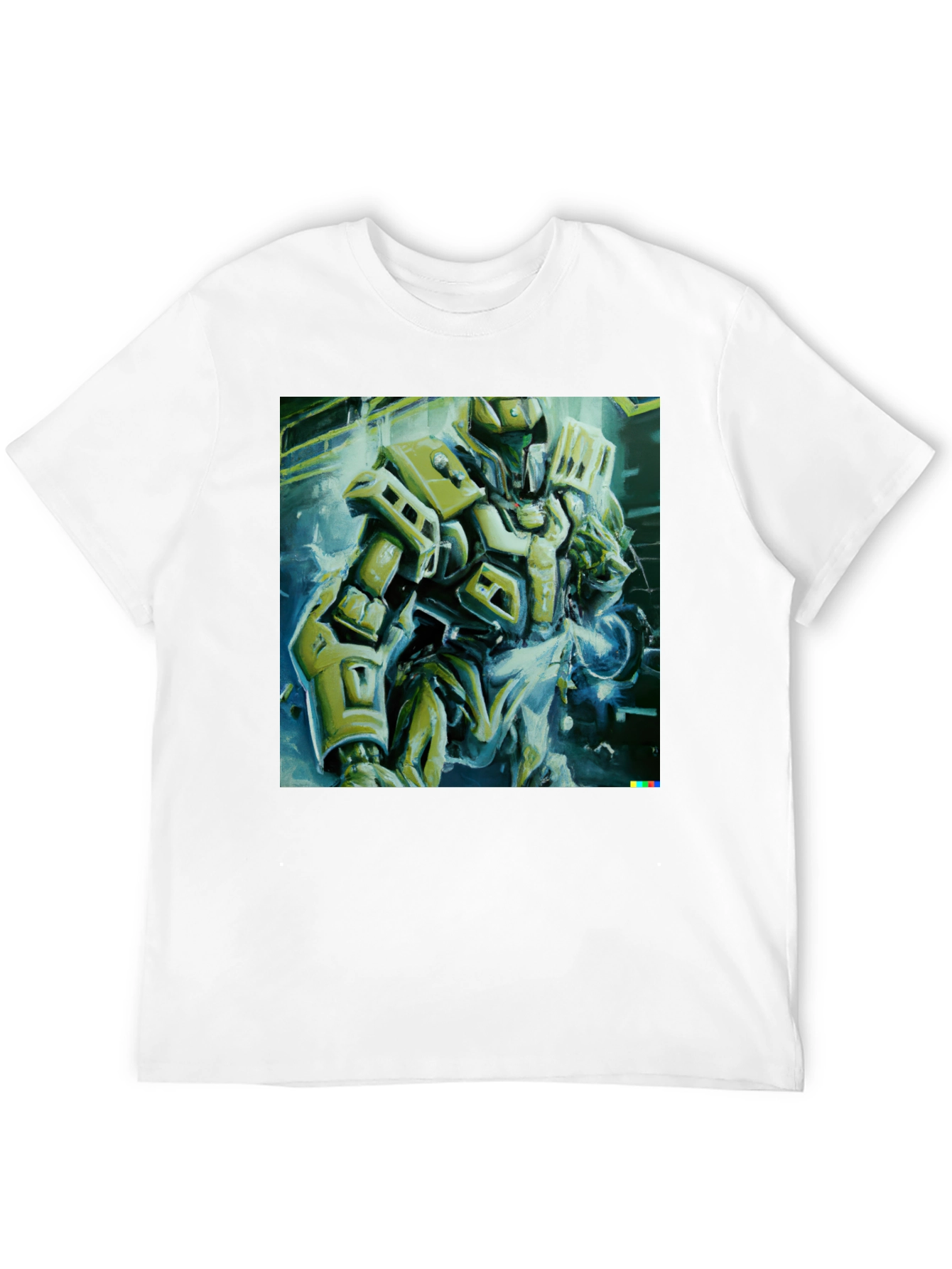 Sci-Fi Robot Graphic T-Shirt - Modern Streetwear Tee