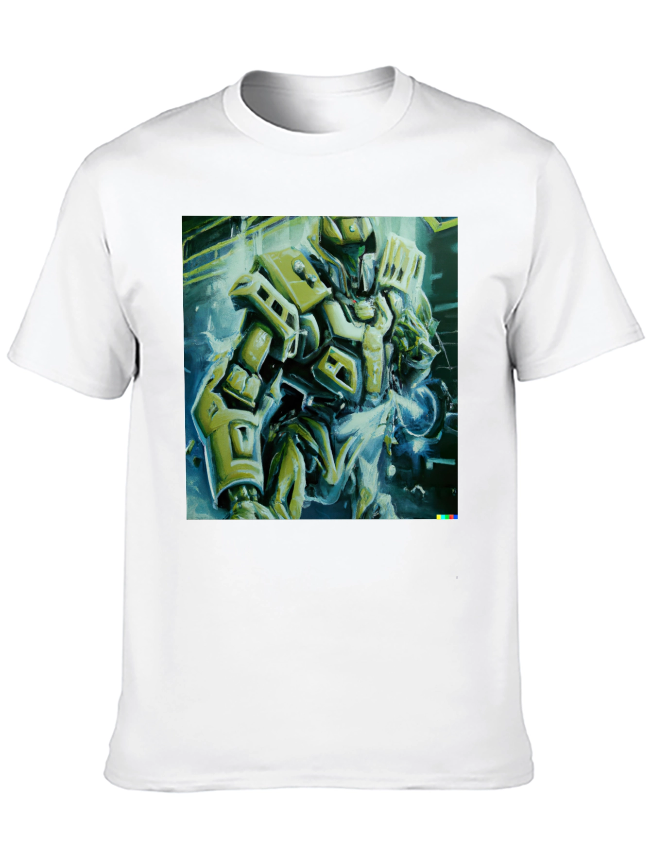 Sci-Fi Robot Graphic T-Shirt - Modern Streetwear Tee