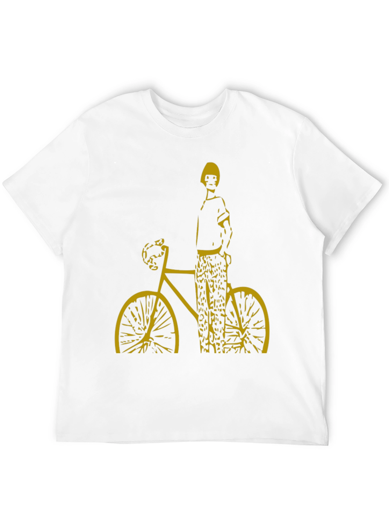 Cool Graphic Tee - Man on Bike