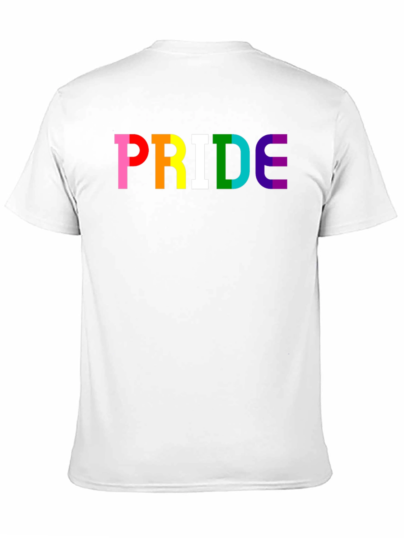 PRIDE Rainbow Graphic T-Shirt - Black Cotton Blend