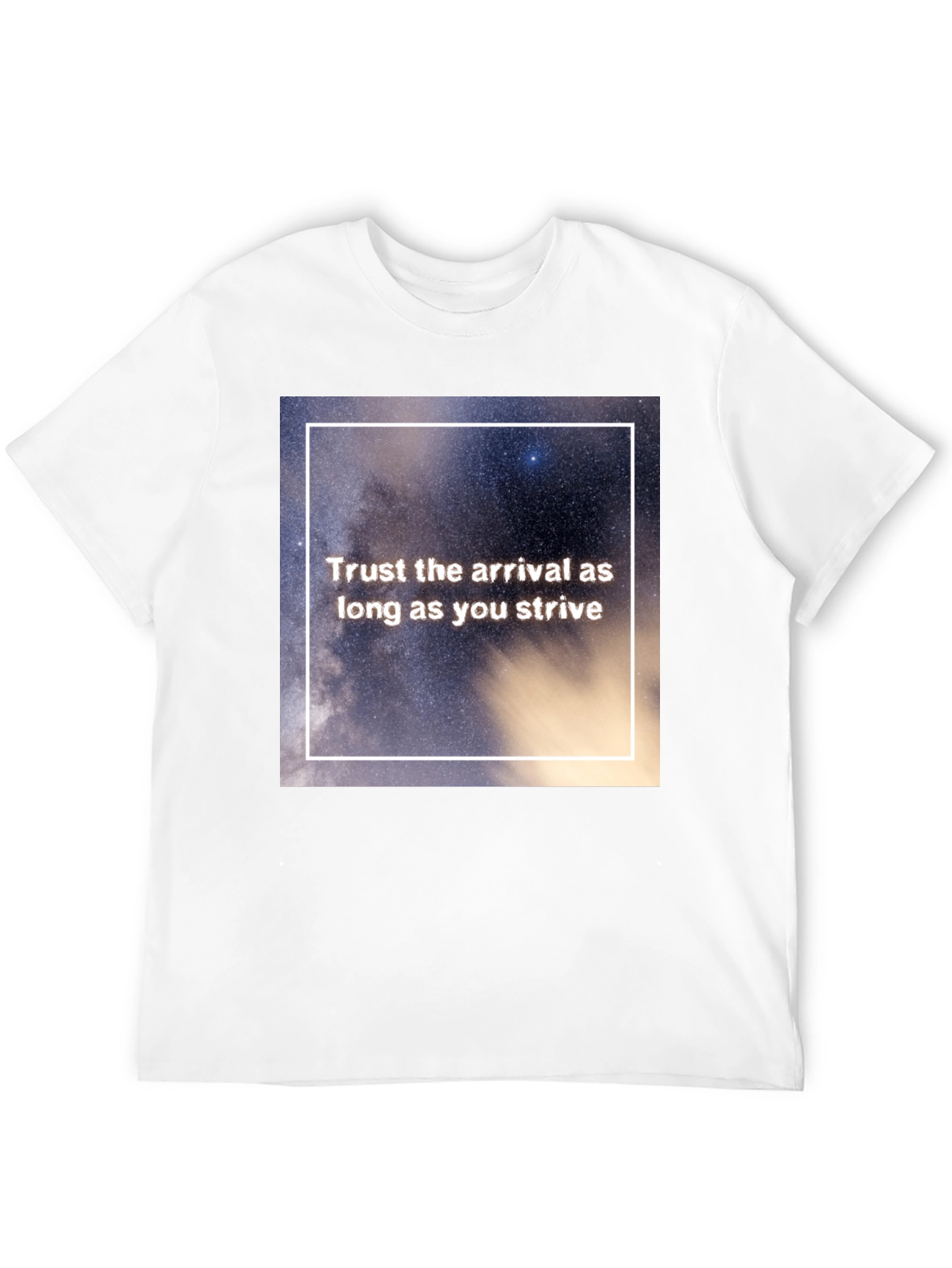 Trust The Arrival Graphic Tee - Black Casual T-Shirt