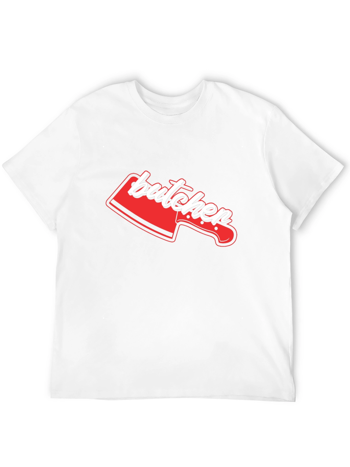 Butcher Knife Graphic Tee - Novelty T-Shirt