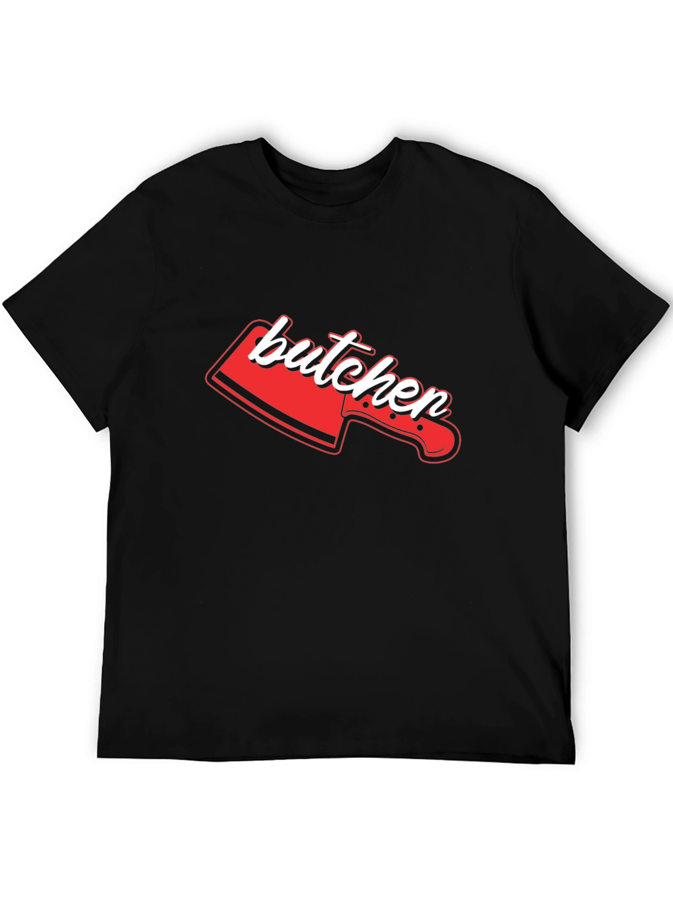 Butcher Knife Graphic Tee - Novelty T-Shirt