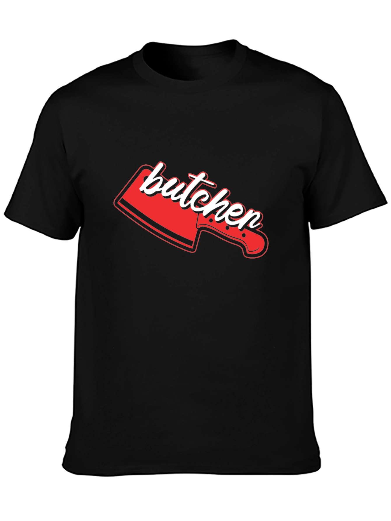 Butcher Knife Graphic Tee - Novelty T-Shirt