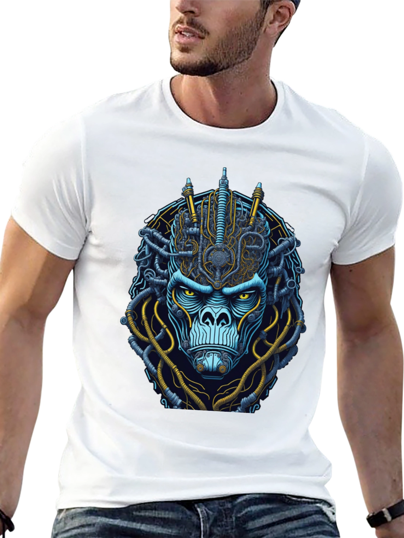 Steampunk Gorilla Graphic T-Shirt