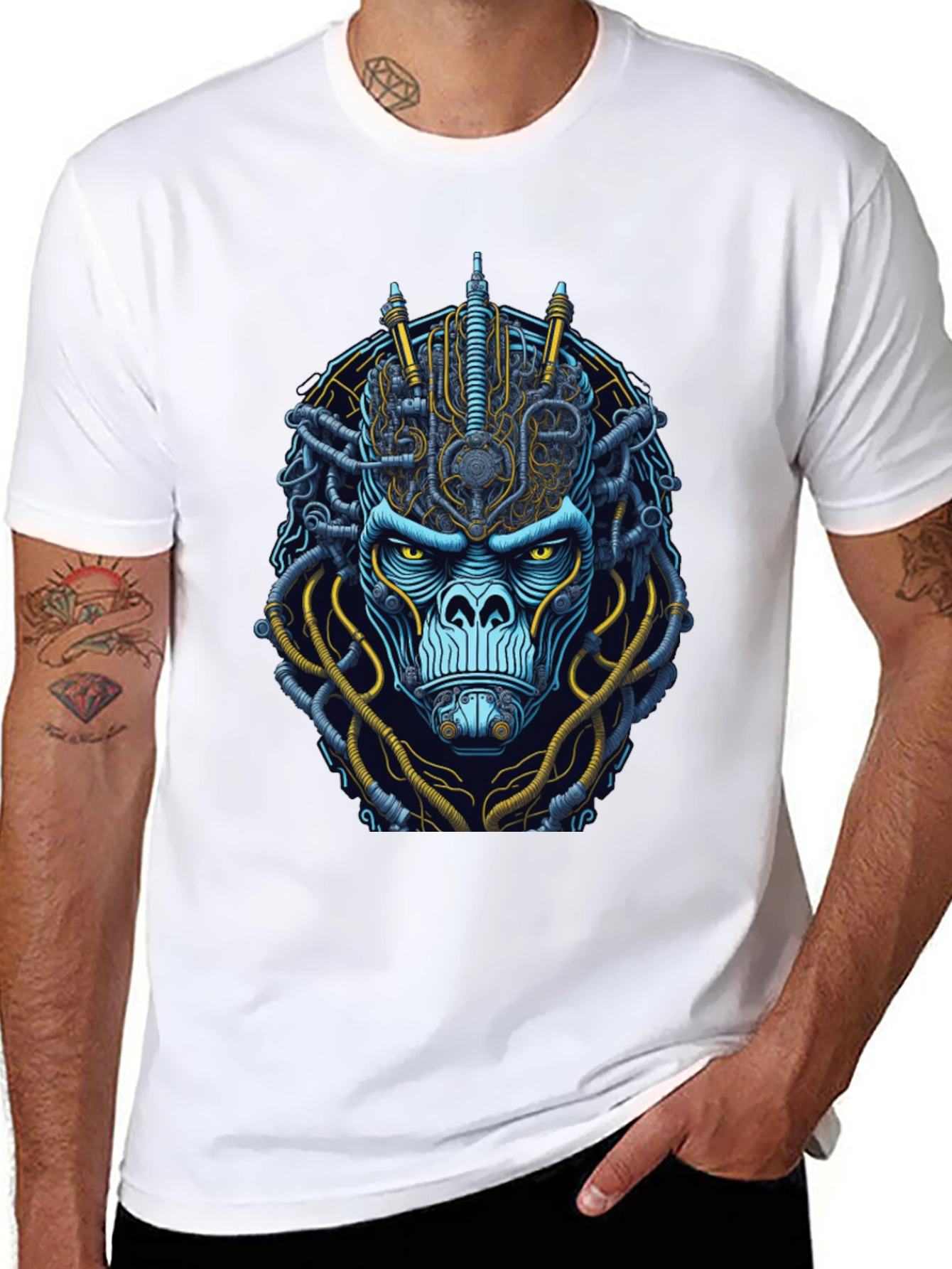 Steampunk Gorilla Graphic T-Shirt