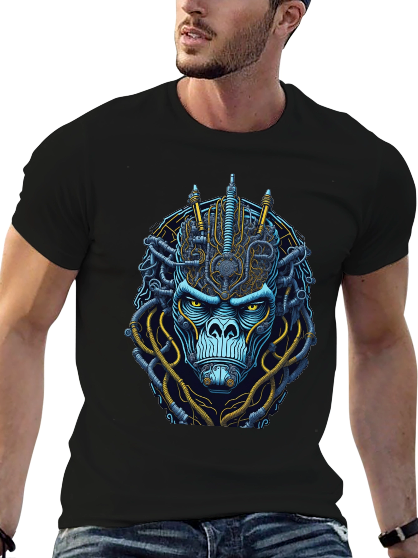 Steampunk Gorilla Graphic T-Shirt