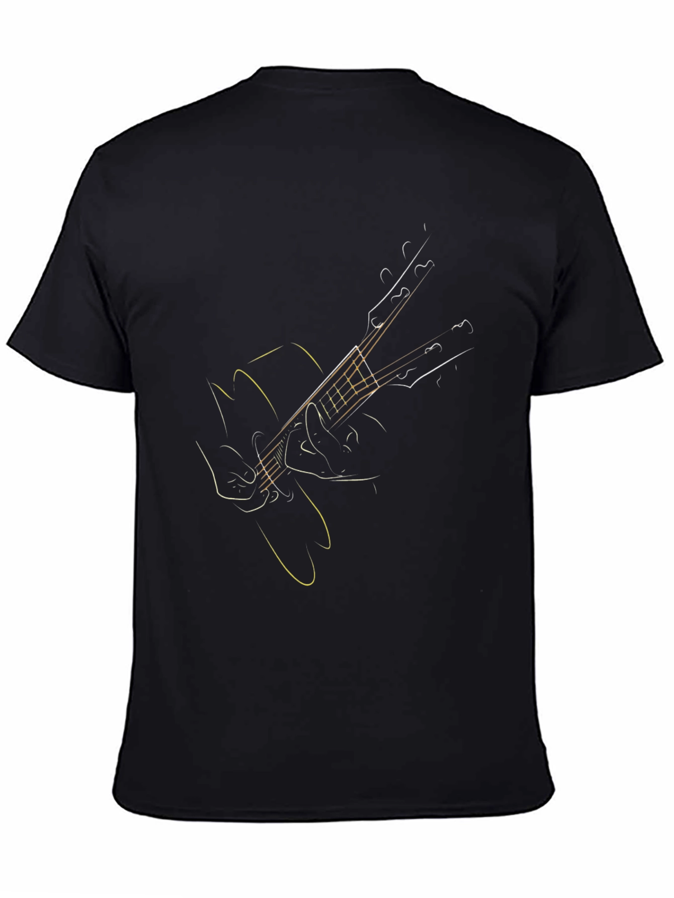 Guitar Sketch Tee - Music Lovers T-Shirt
