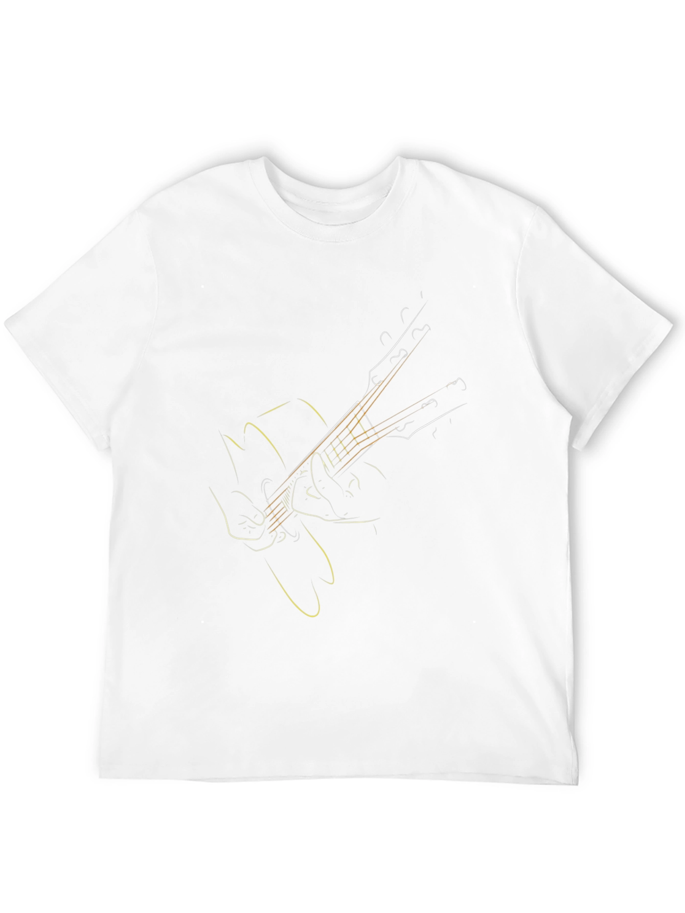 Guitar Sketch Tee - Music Lovers T-Shirt