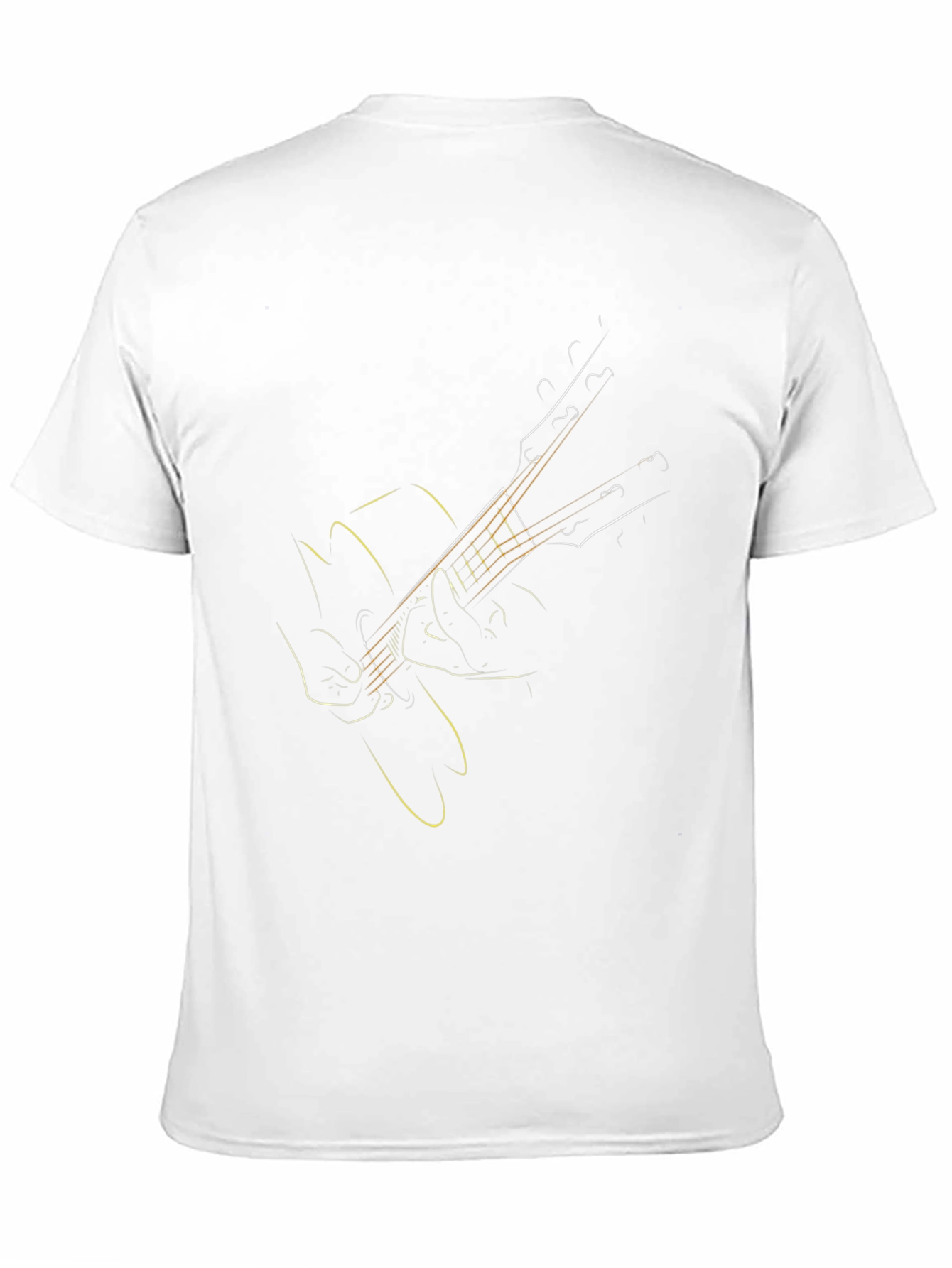 Guitar Sketch Tee - Music Lovers T-Shirt