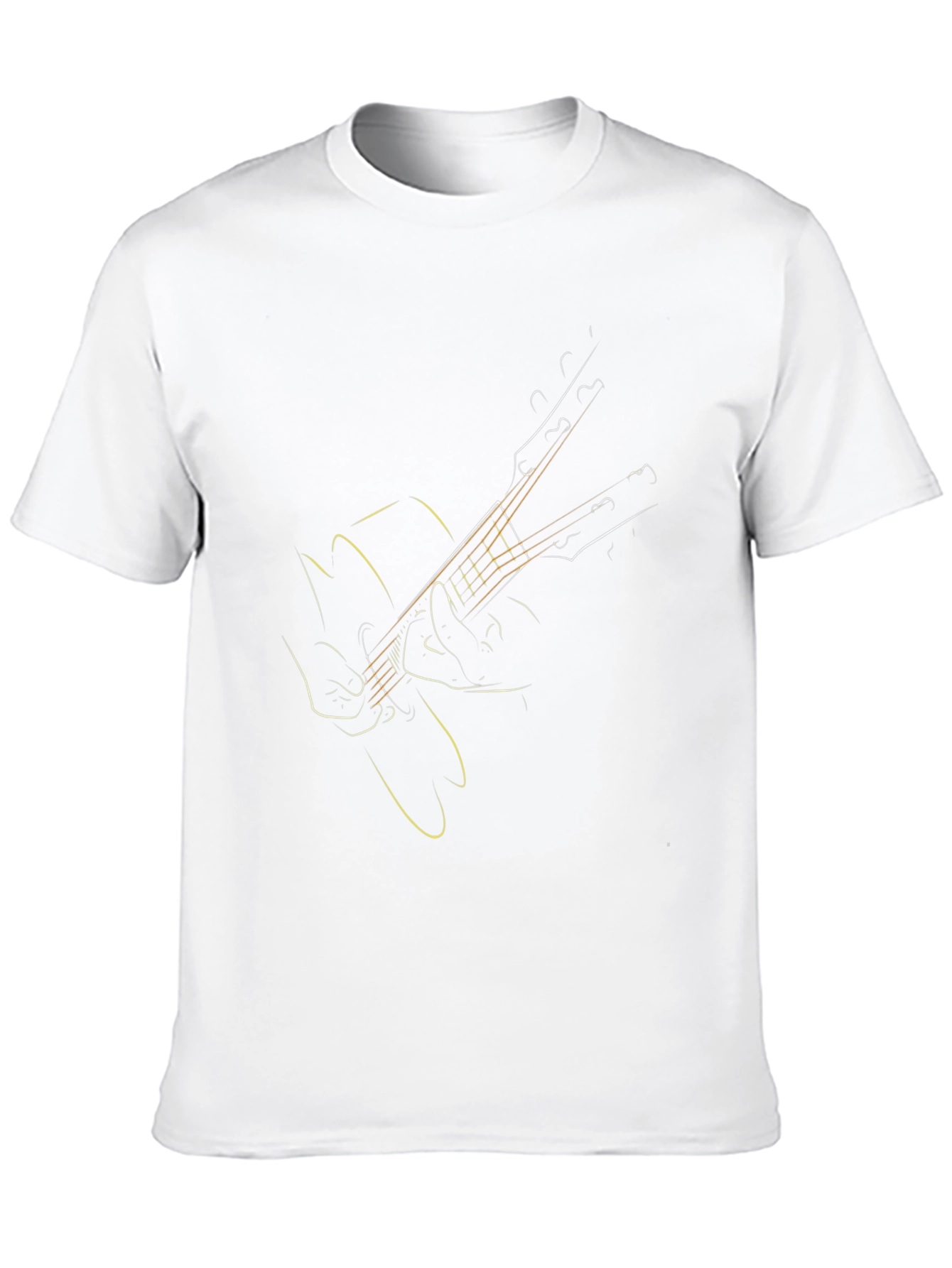 Guitar Sketch Tee - Music Lovers T-Shirt