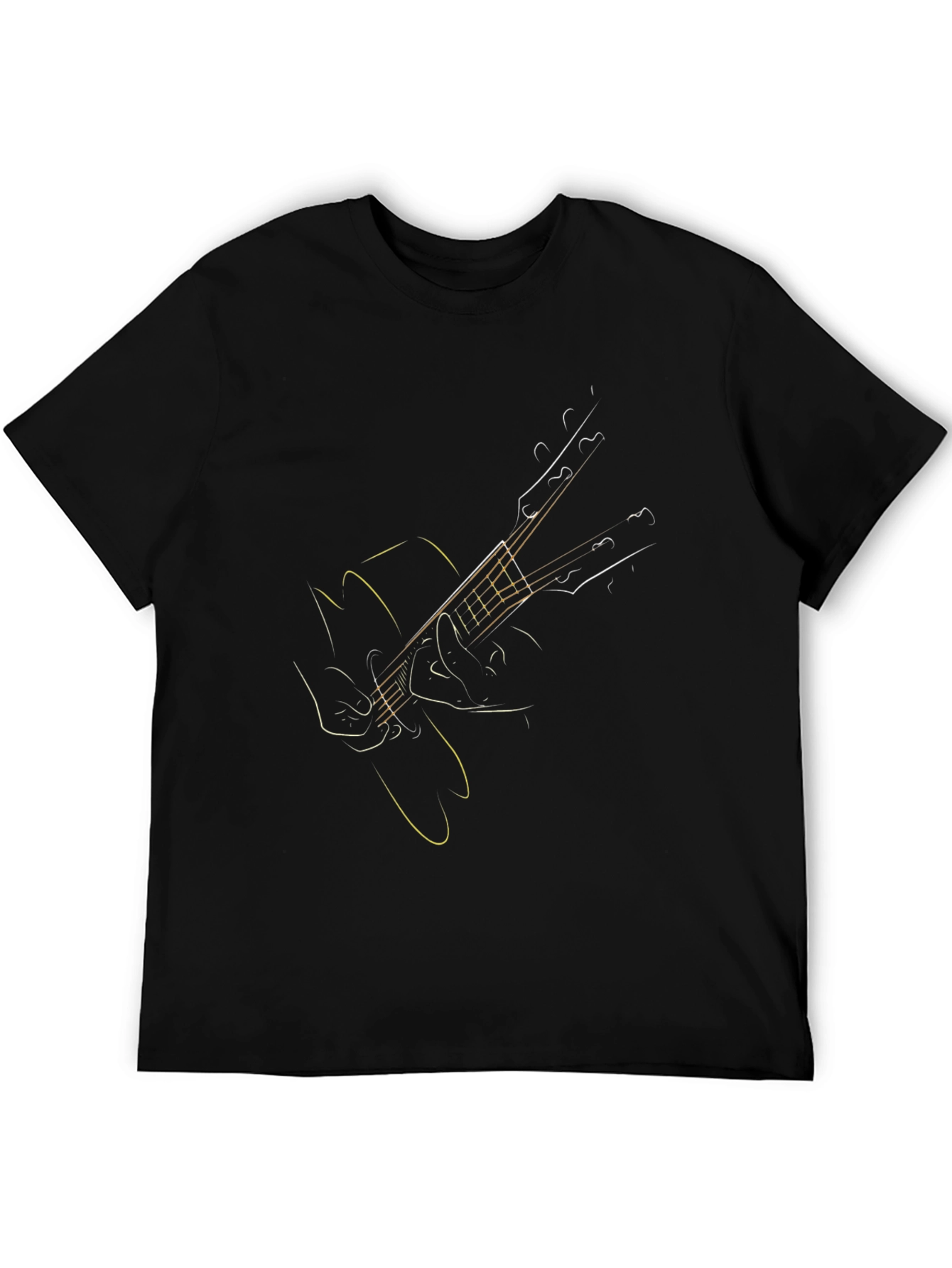 Guitar Sketch Tee - Music Lovers T-Shirt