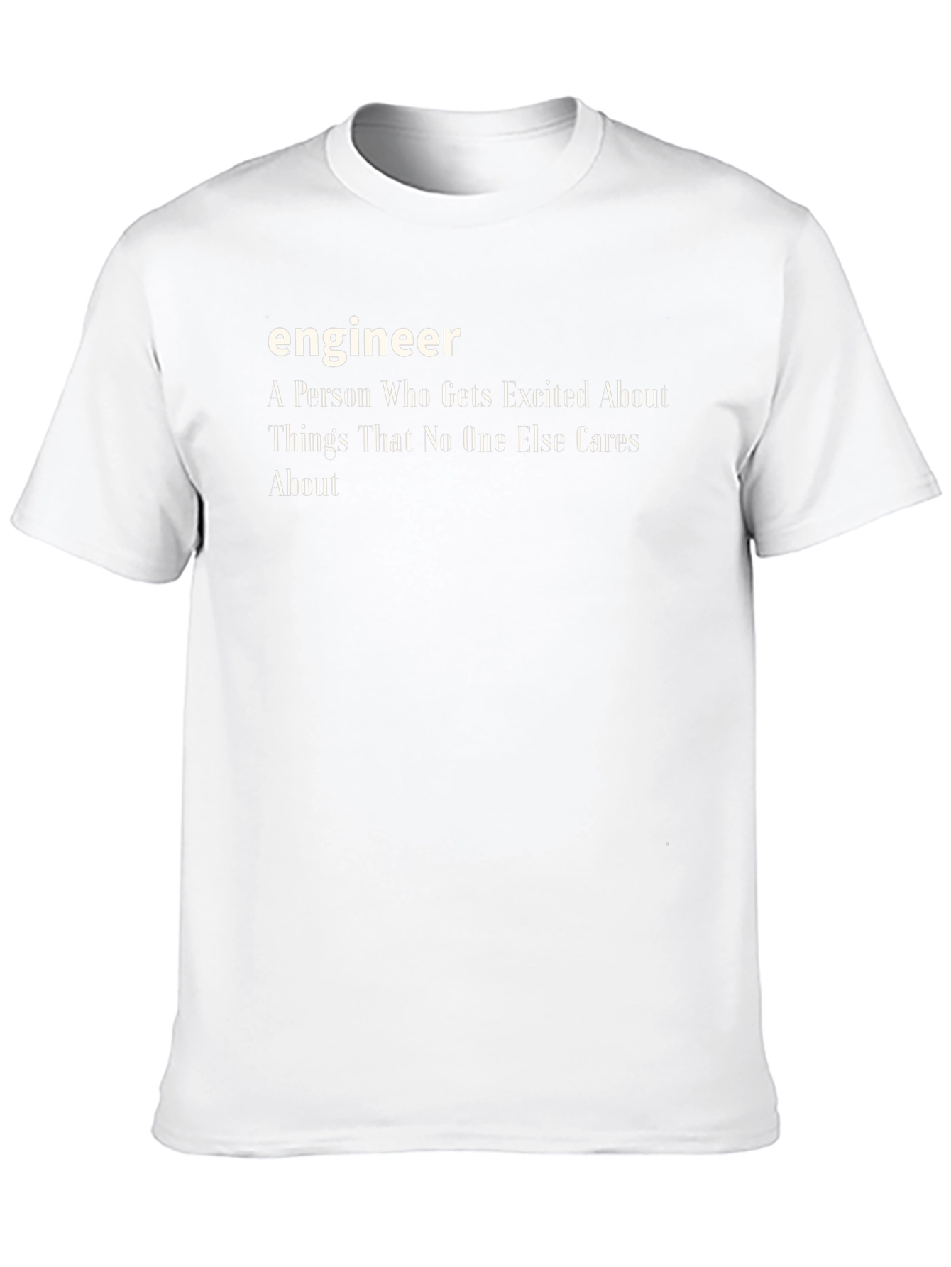 Engineer Definition Black T-Shirt