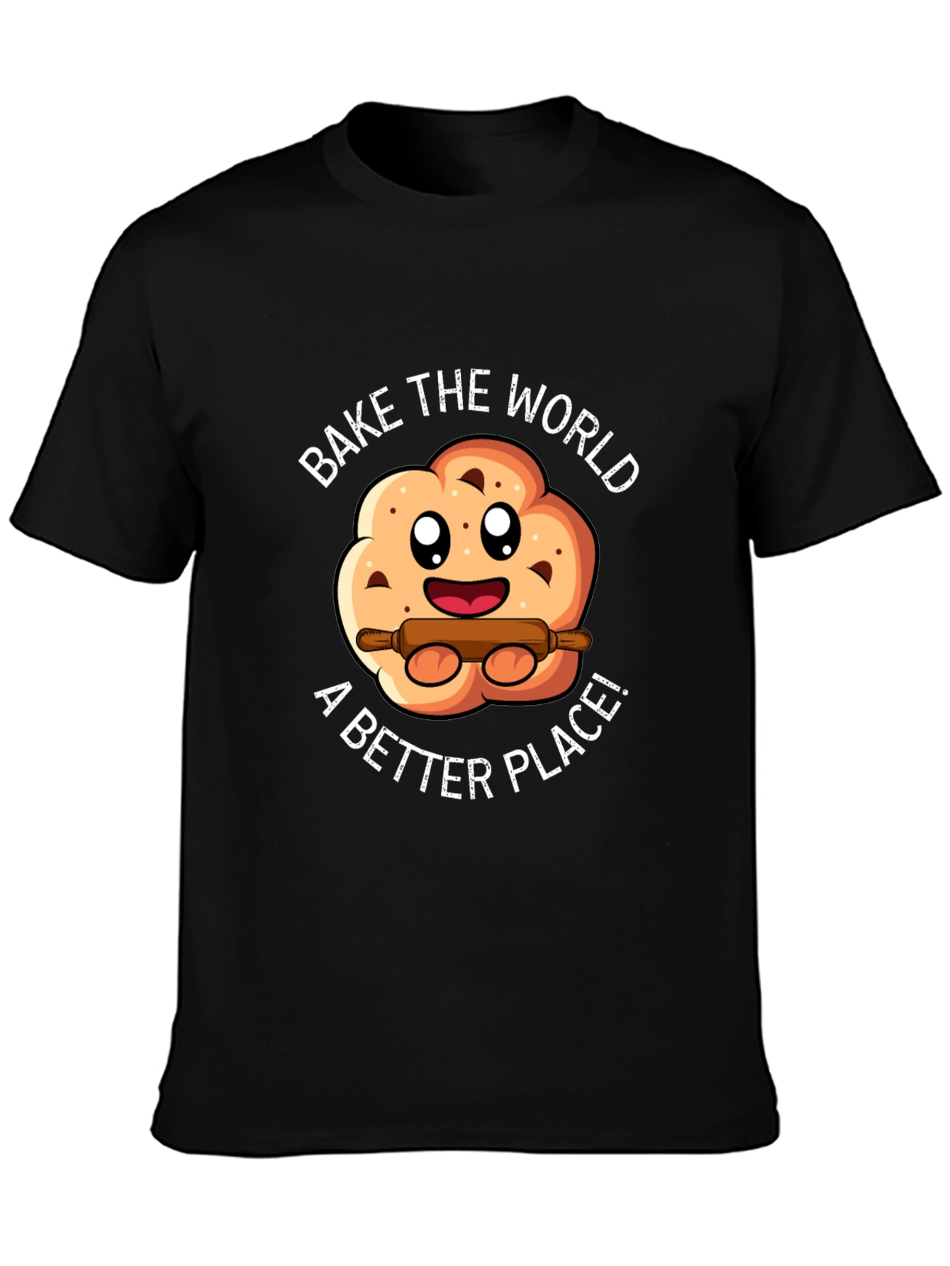 Bake the World T-Shirt - Cute Cookie Design
