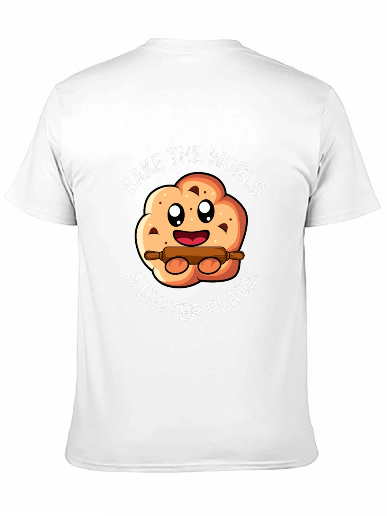 Bake the World T-Shirt - Cute Cookie Design