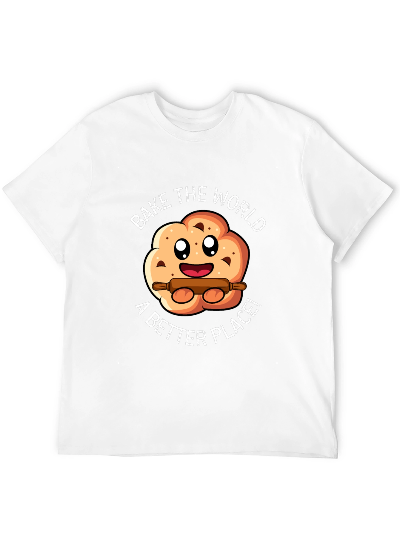 Bake the World T-Shirt - Cute Cookie Design