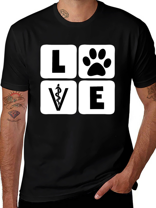 Vet Love Paw T-Shirt - Animal Doctor Tee