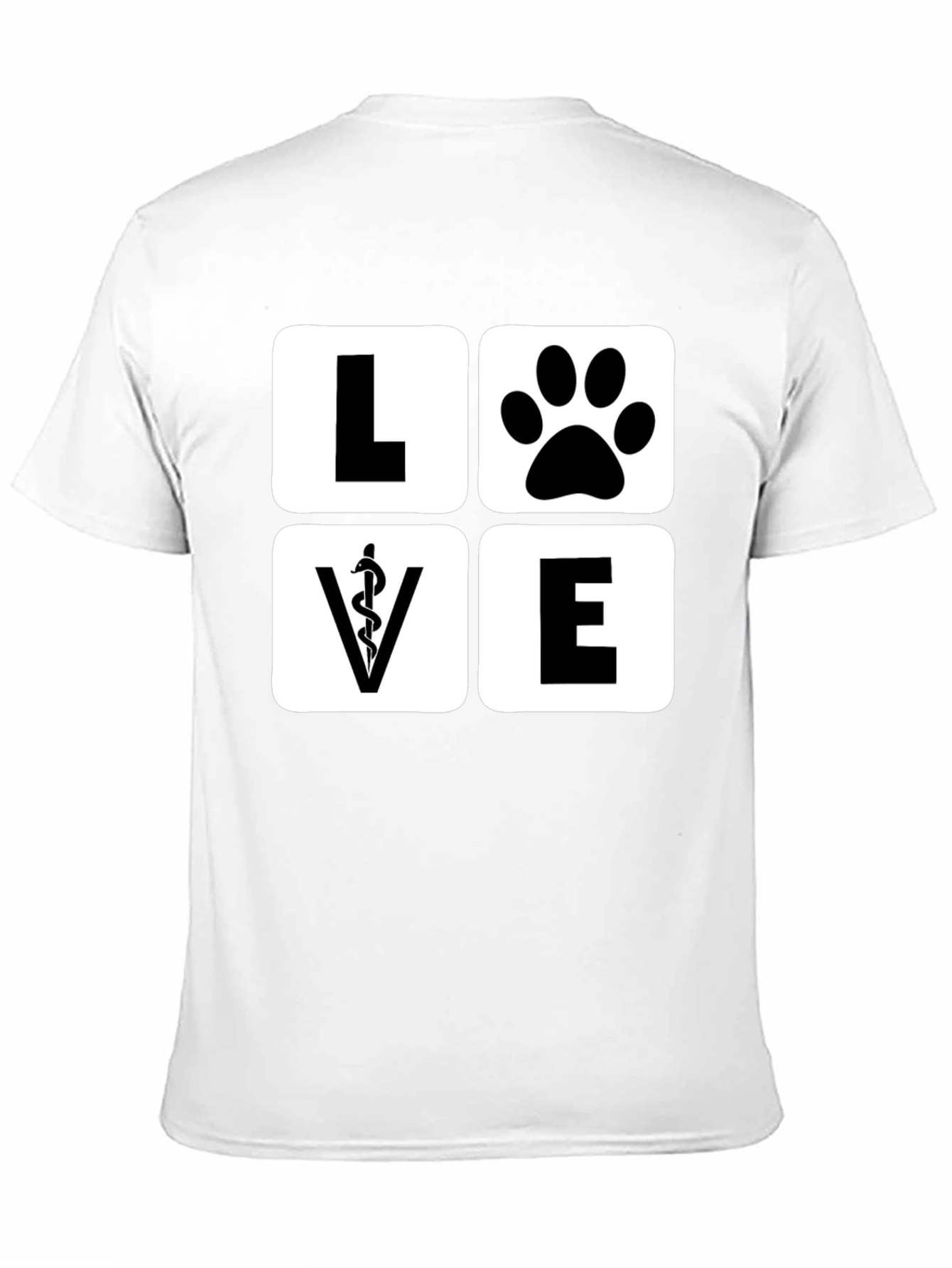Vet Love Paw T-Shirt - Animal Doctor Tee