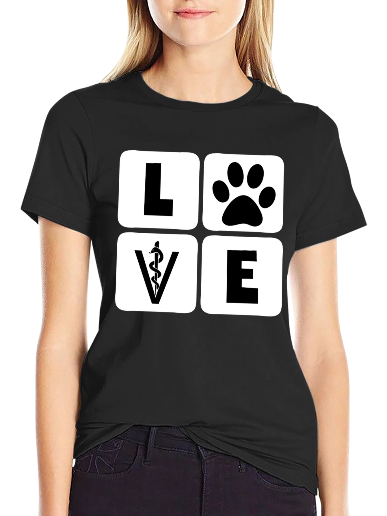 Vet Love Paw T-Shirt - Animal Doctor Tee