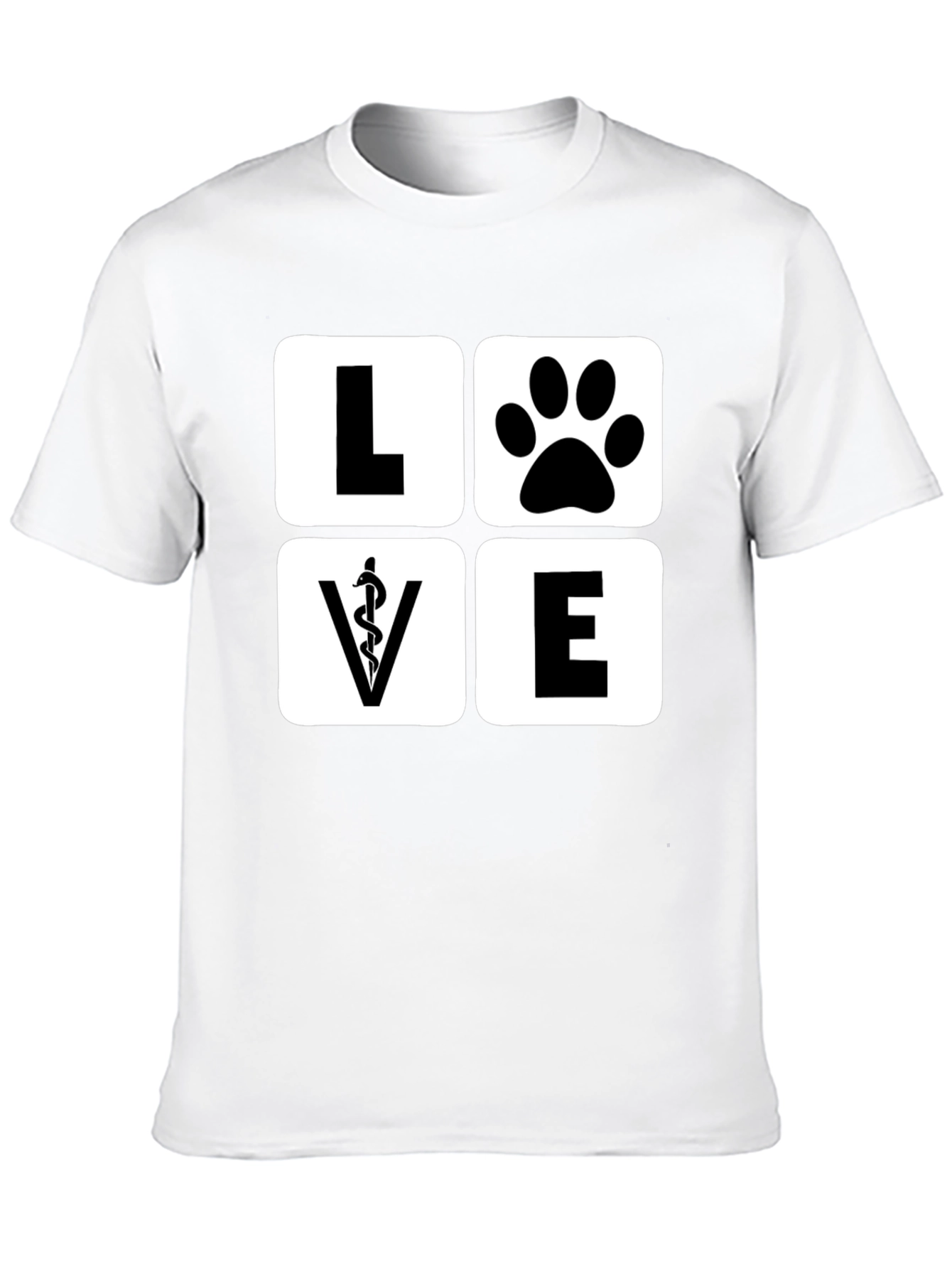 Vet Love Paw T-Shirt - Animal Doctor Tee