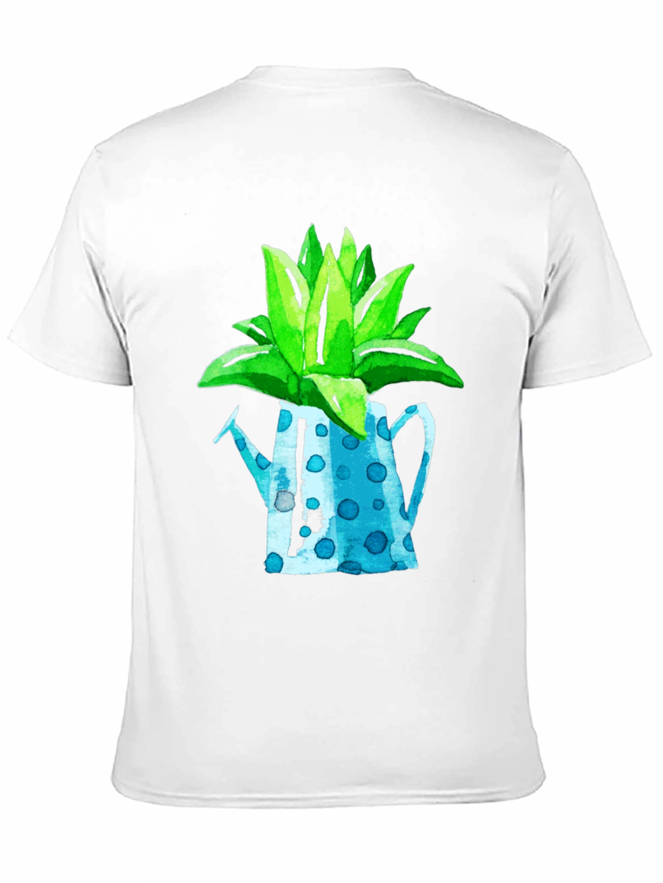 Plant Pot Graphic Tee - Black Cotton T-Shirt