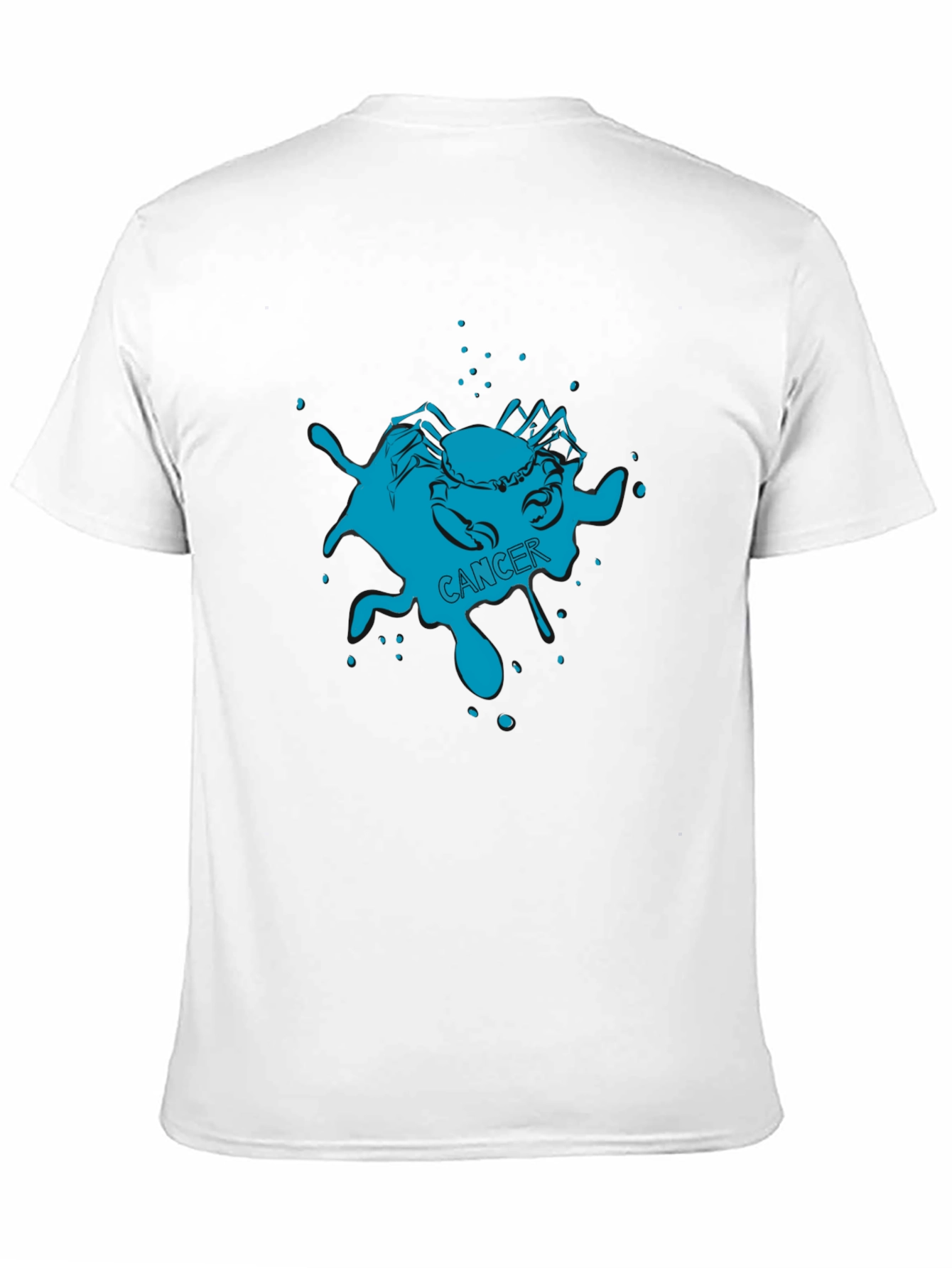 Cancer Zodiac T-Shirt - Black Graphic Tee