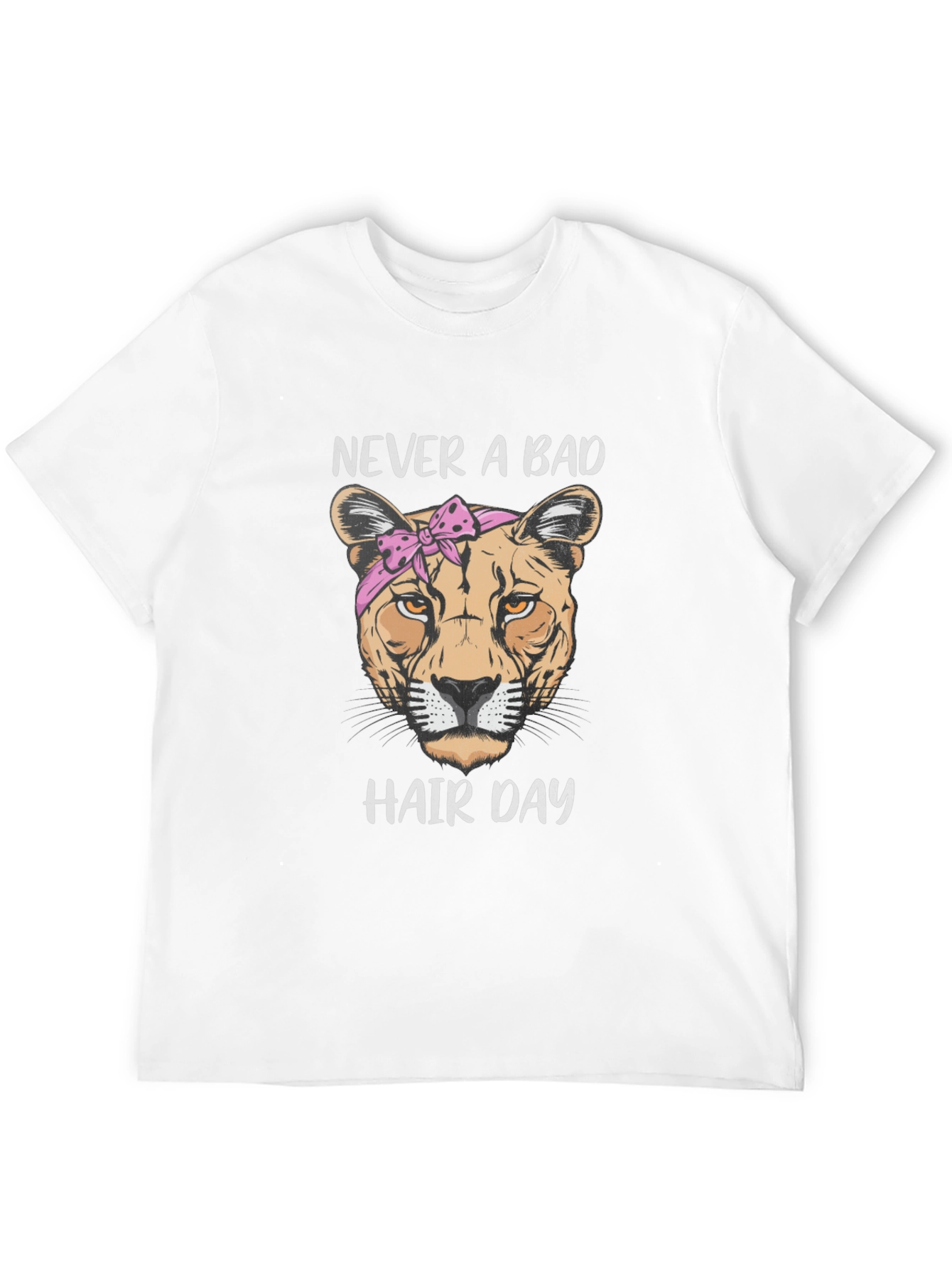 Never A Bad Hair Day Lion Graphic Tee