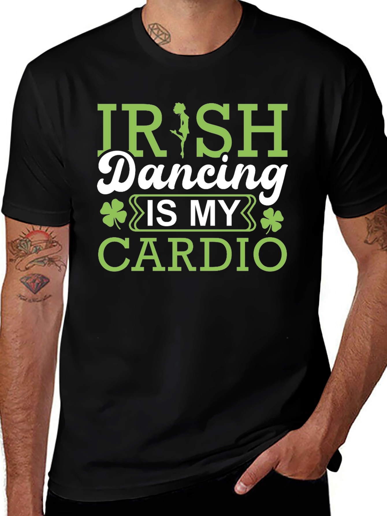 Irish Dancing Is My Cardio Black T-Shirt
